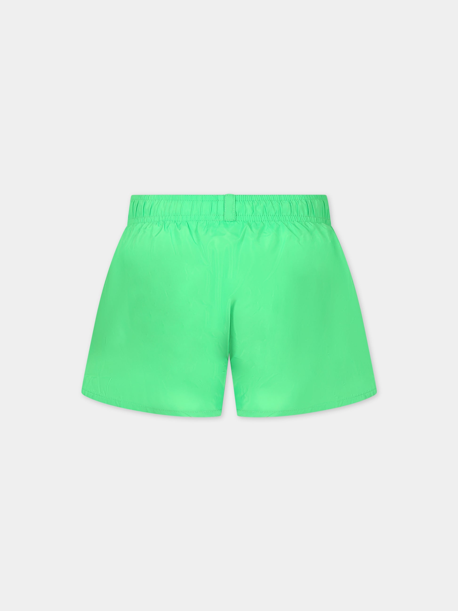 Boxer mare verde per bambino con logo,Dsquared2,DQ2325 D00QK D2M110M DQ584