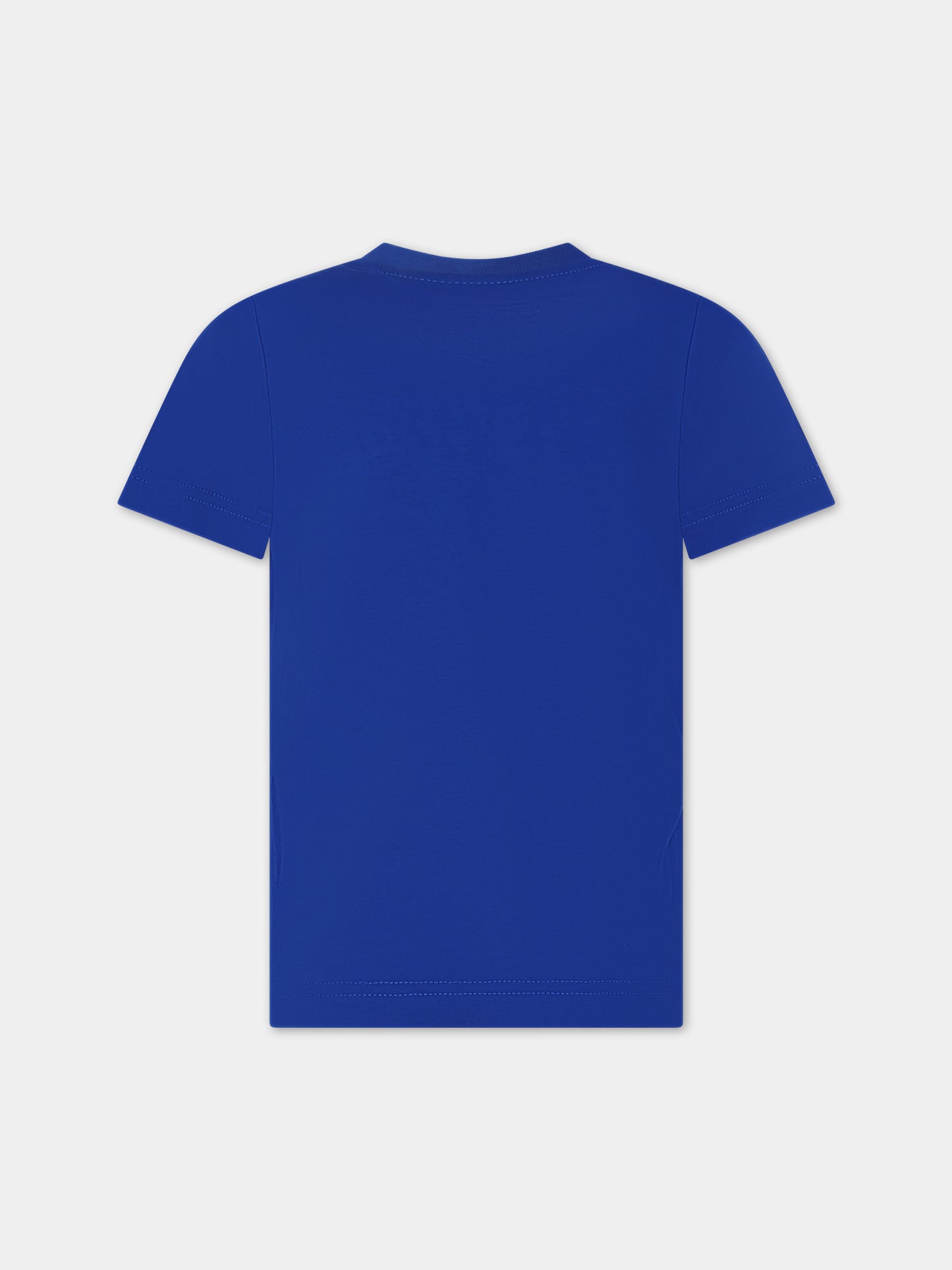 T-shirt blu per bambino con logo,Dsquared2,DQ2328 D0A47 D2MT18U DQ857