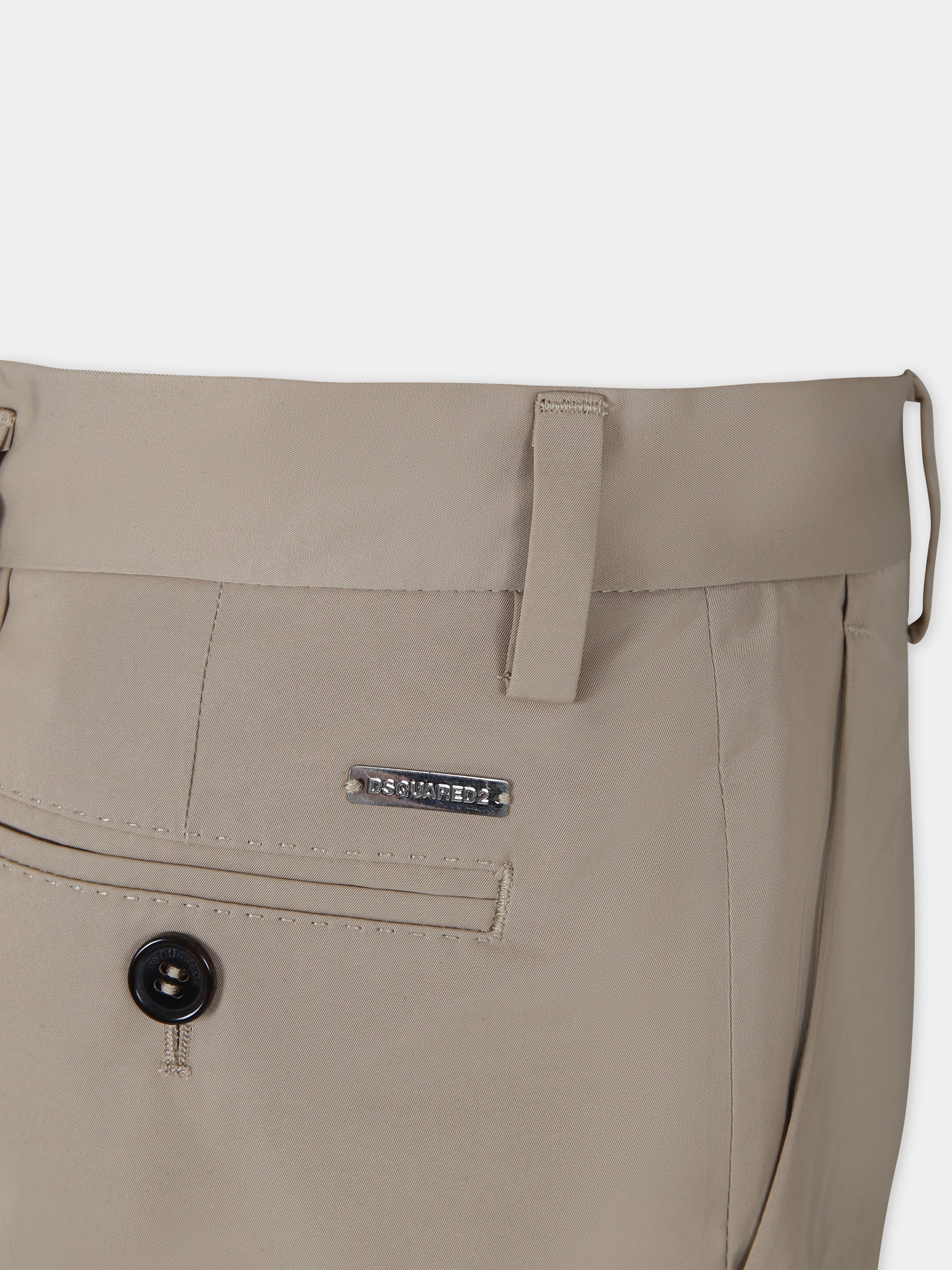 Patalone beige per bambino,Dsquared2,DQ2277 D0A87 D2P724U DQ707