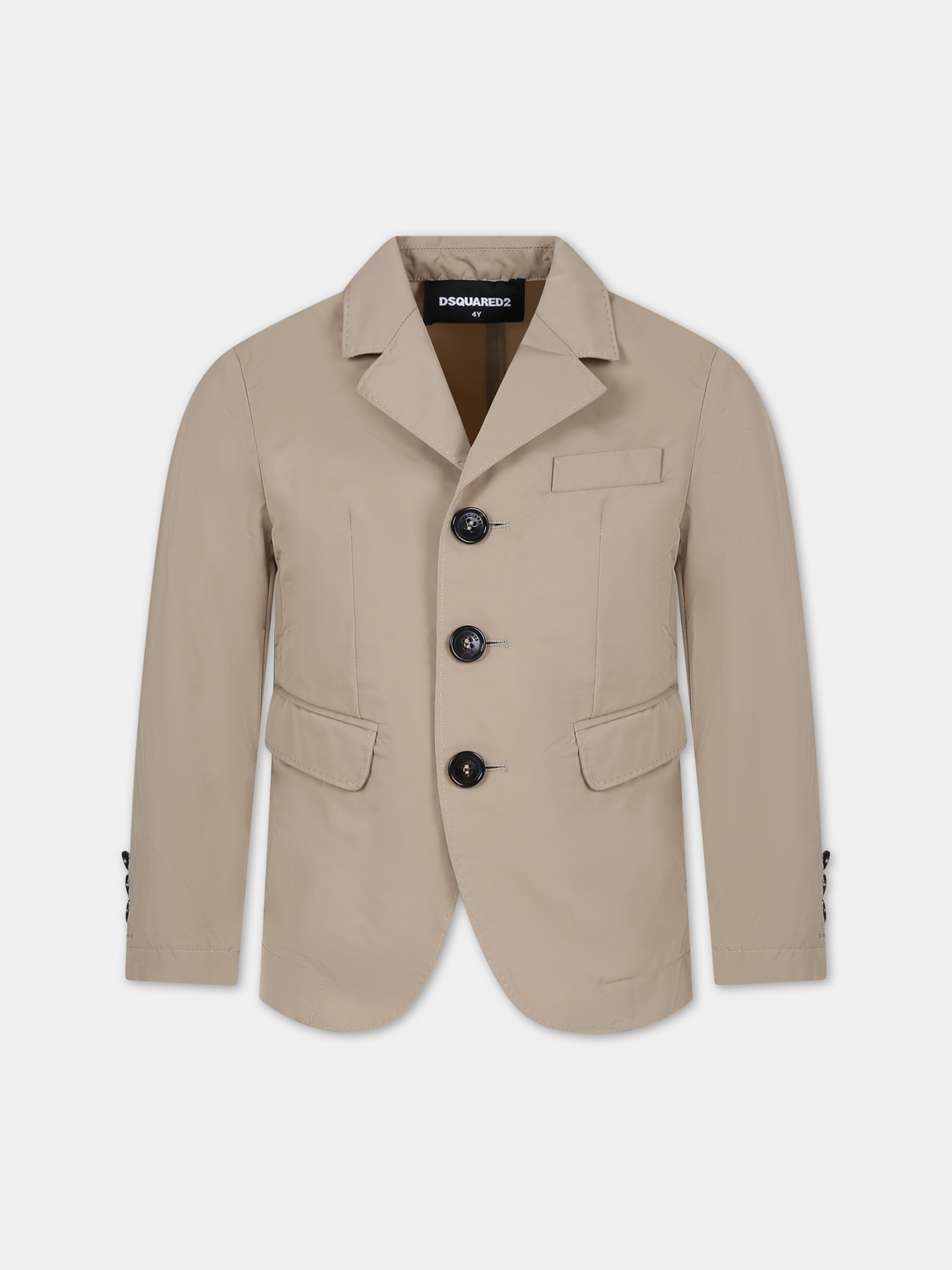 Giacca beige per bambino,Dsquared2,DQ2431 D0A87 D2J450SU DQ707