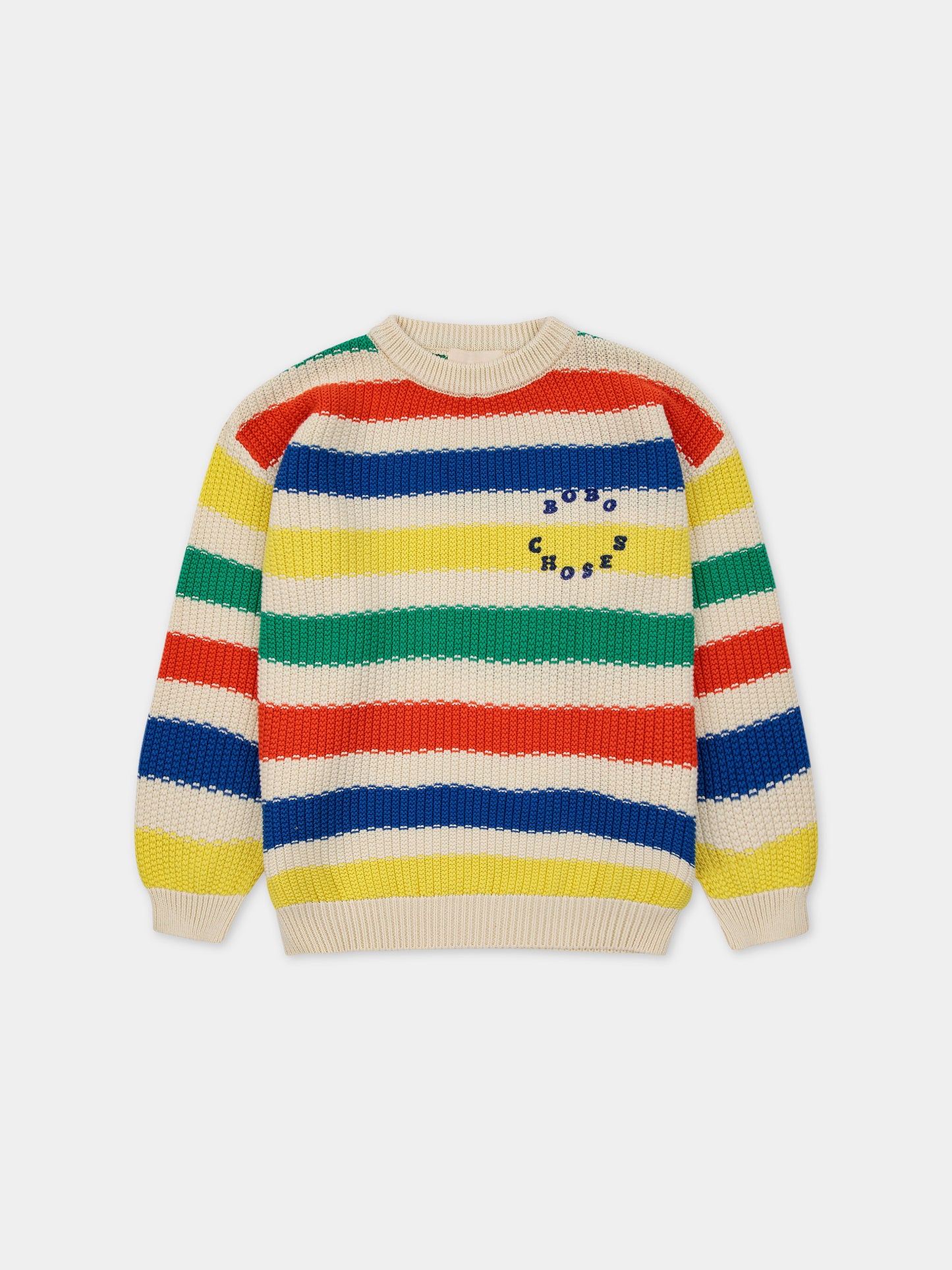 Maglione multicolor per bambini con righe,Bobo Choses,124AC135