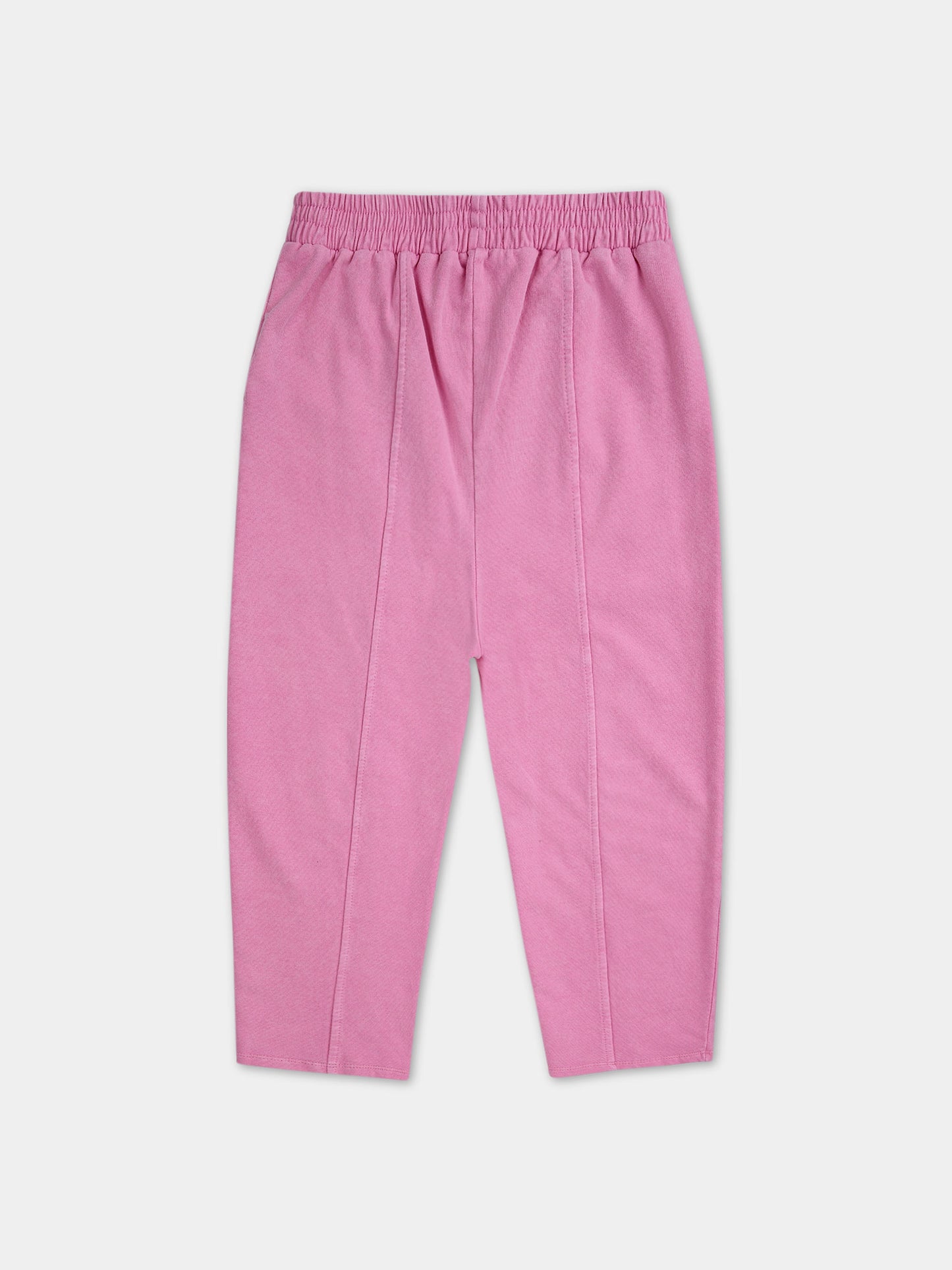 Pantaloni rosa per bambina con logo,Bobo Choses,124AC104