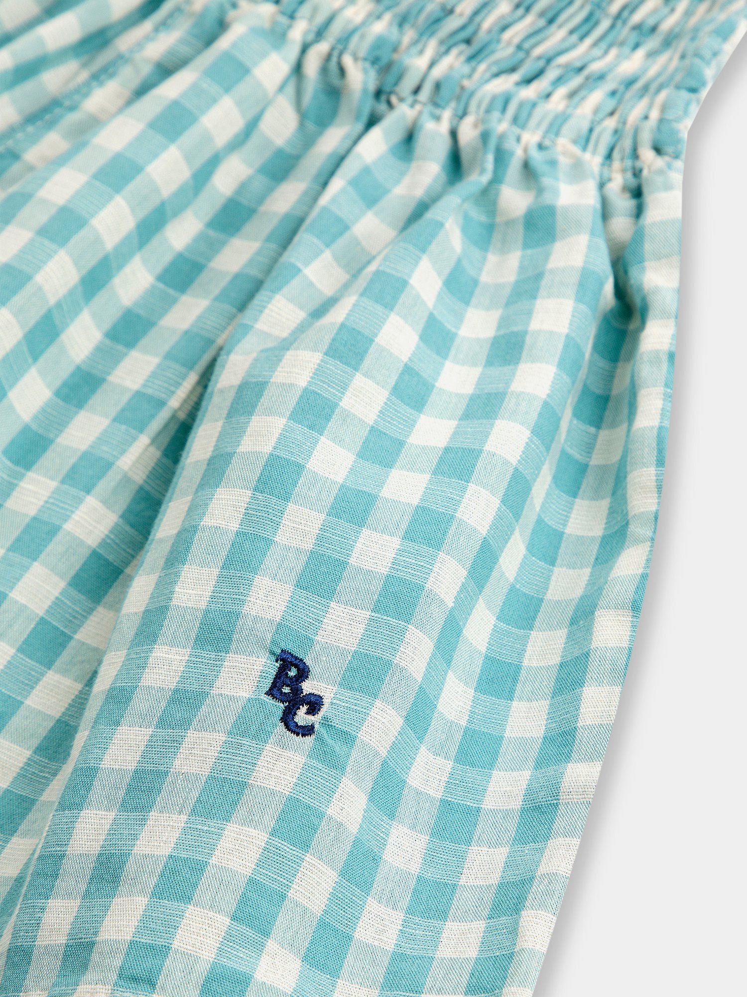 Shorts Vichy per bambina con logo,Bobo Choses,124AC076