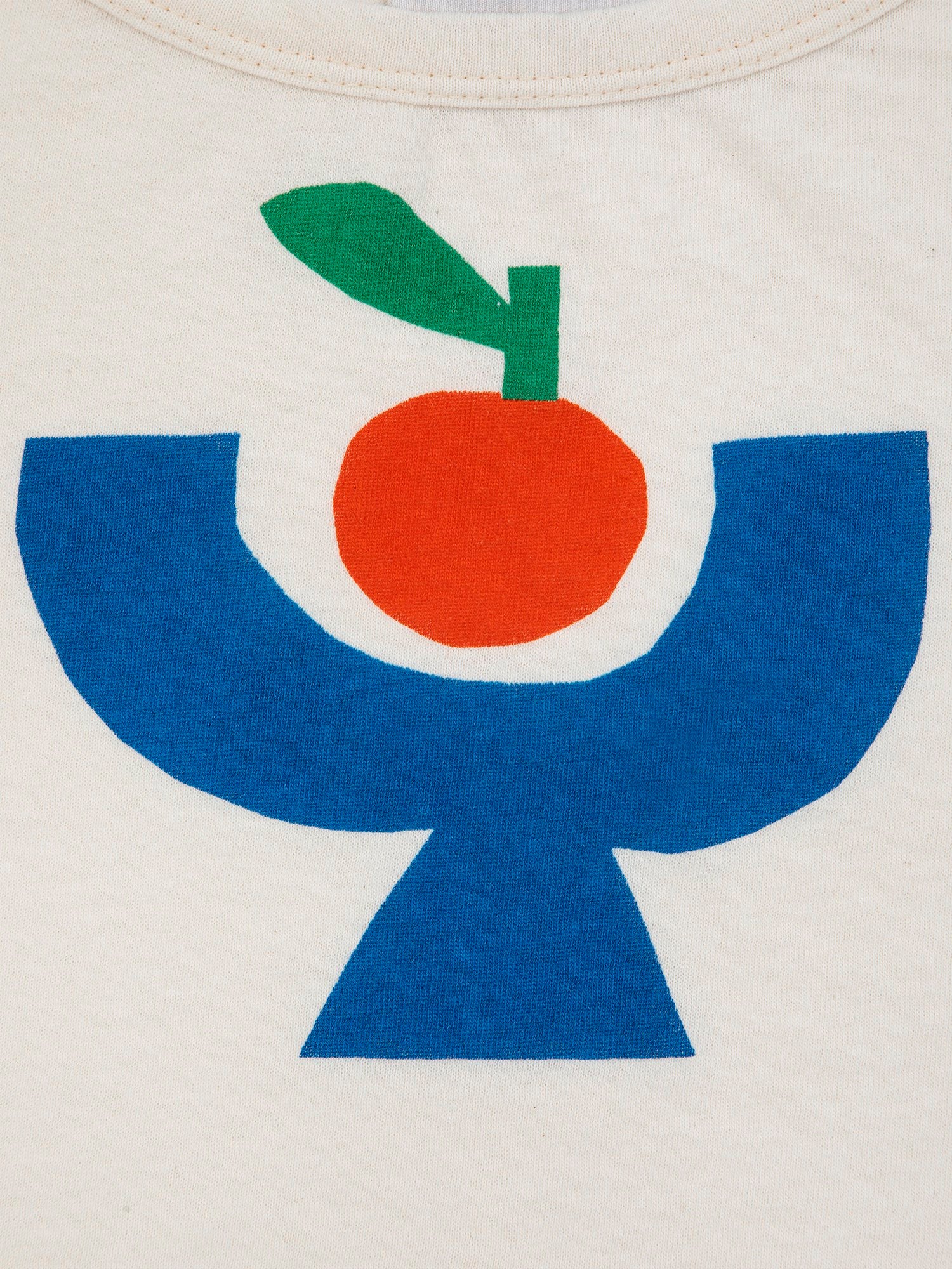 T-shirt avorio per bambina con stampa multicolor,Bobo Choses,124AC020