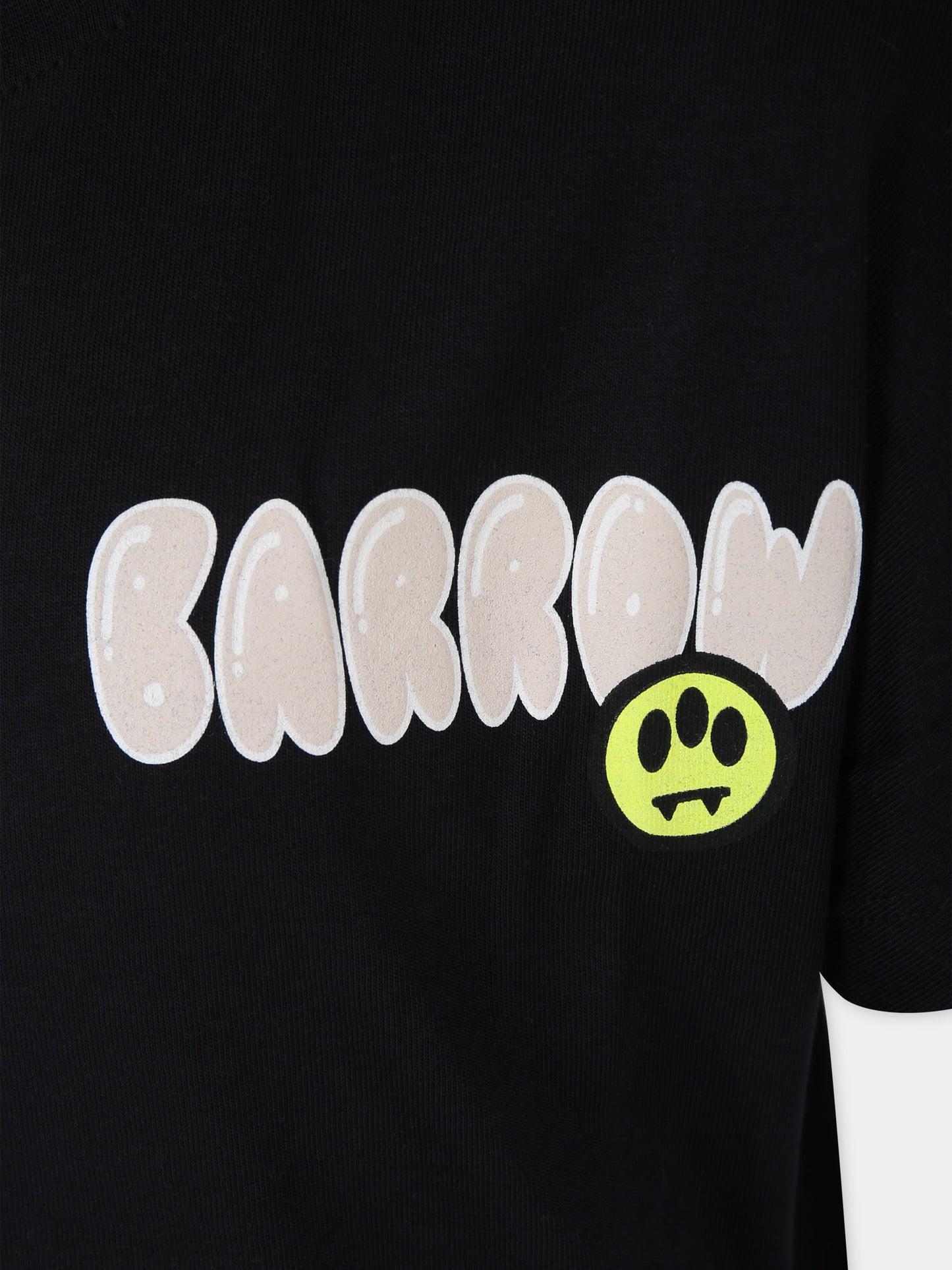 T-shirt nera per bambini con logo e Bear,Barrow,S4BKJUTH116 110
