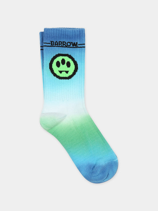 Calze azzurre per bambini con smile,Barrow,S4BKJUSO092 051
