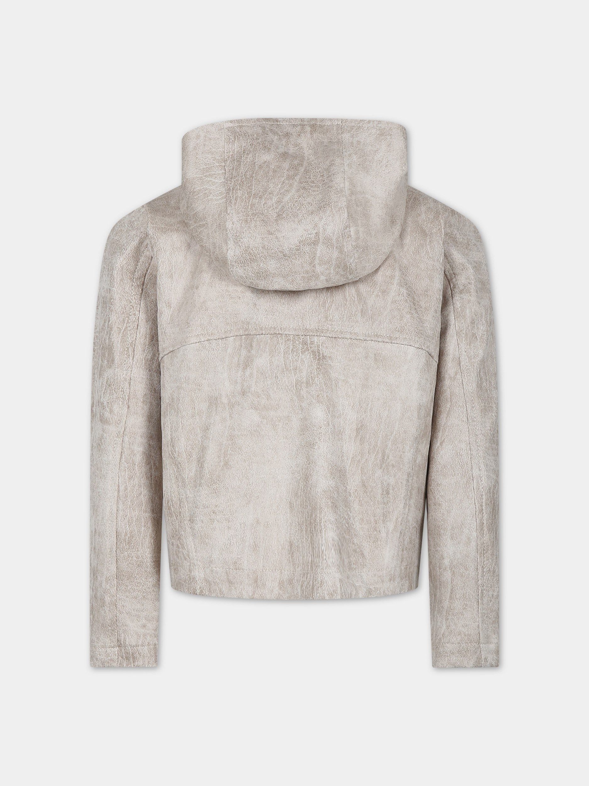 Giubbotto beige per bambino,Msgm Kids,S4MSJBJK215 013