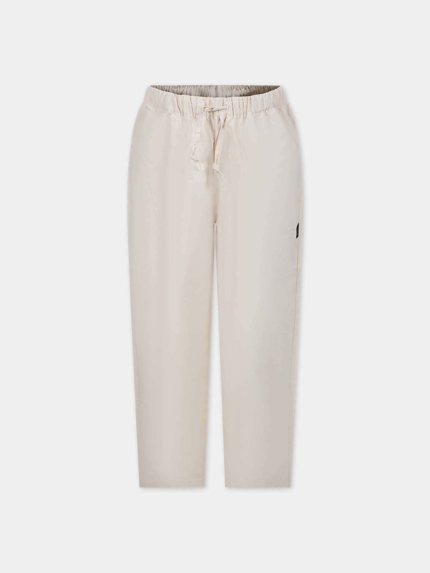 Pantaloni avorio per bambino con logo,Msgm Kids,S4MSJBPA261 013