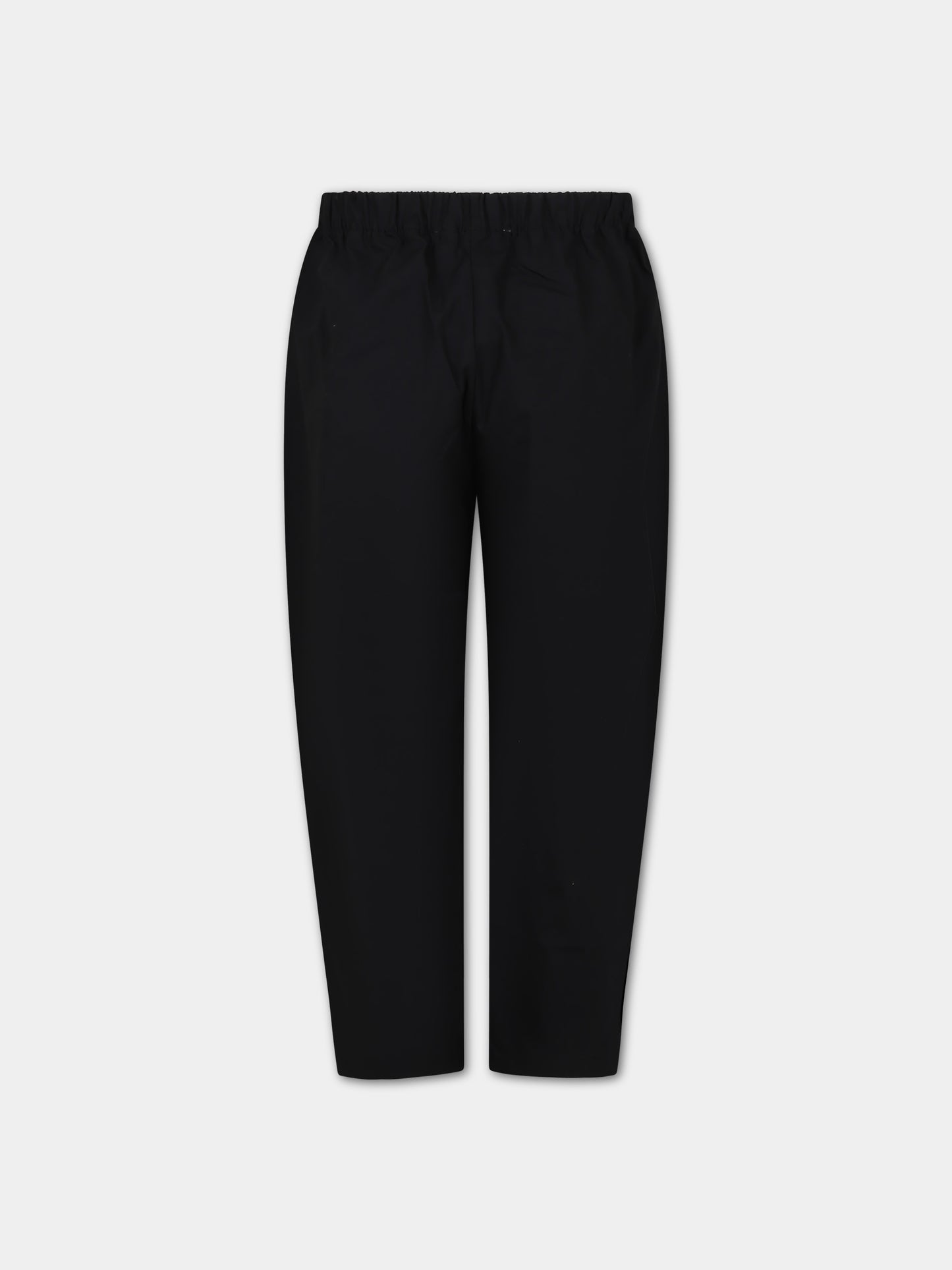 Pantaloni neri per bambino con logo,Msgm Kids,S4MSJBPA261 110