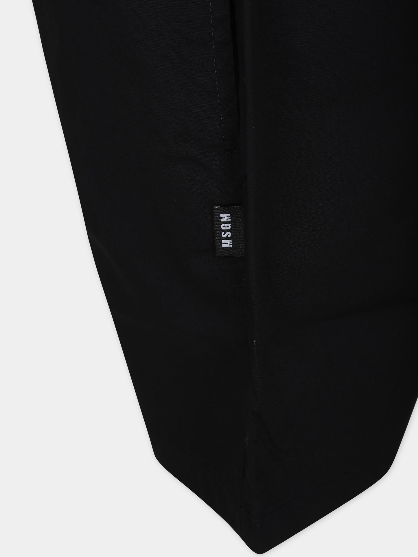 Shorts neri per bambino con logo,Msgm Kids,S4MSJBBE260 110