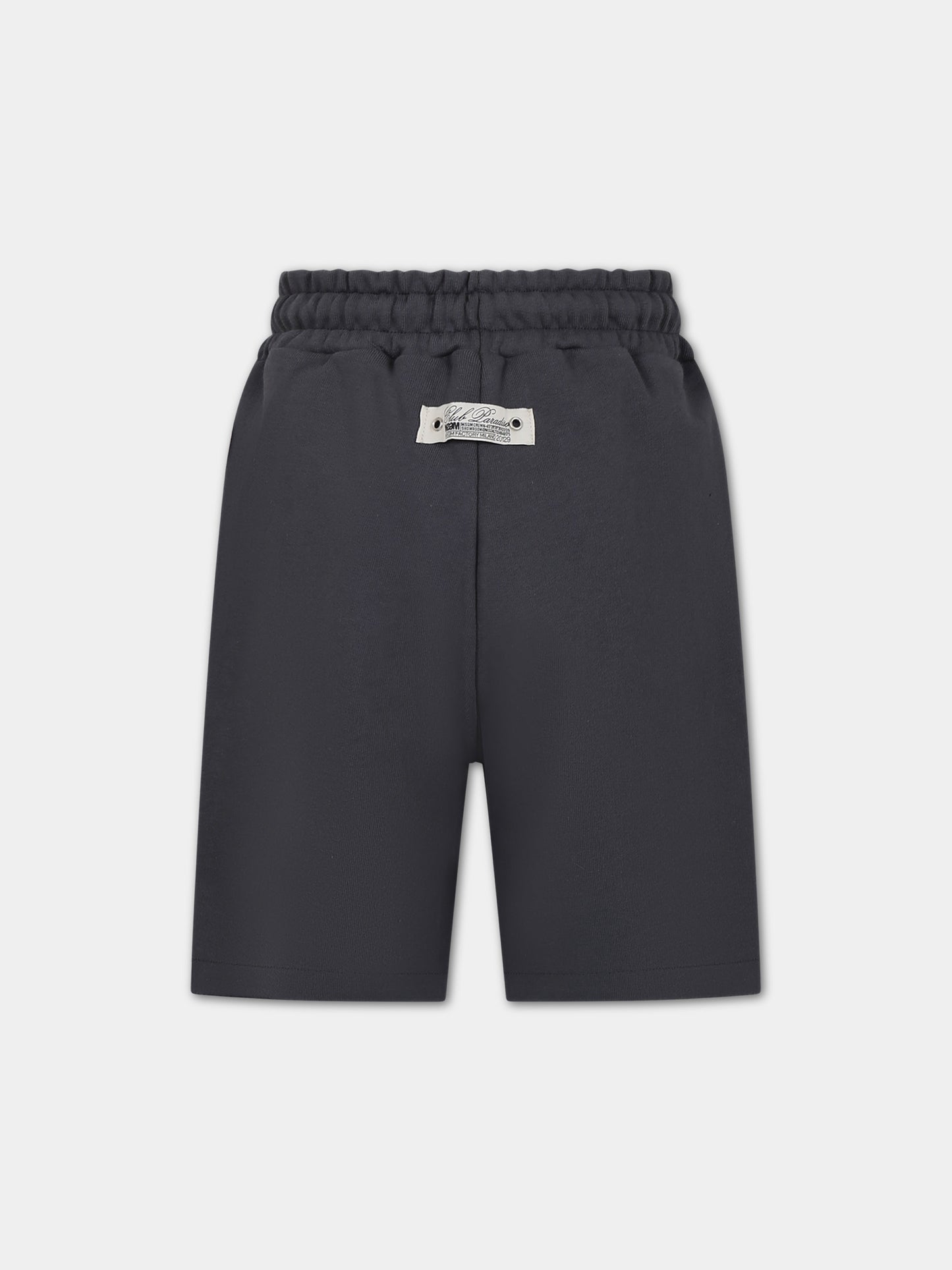 Shorts grigi per bambino con logo,Msgm Kids,S4MSJBBE268 103