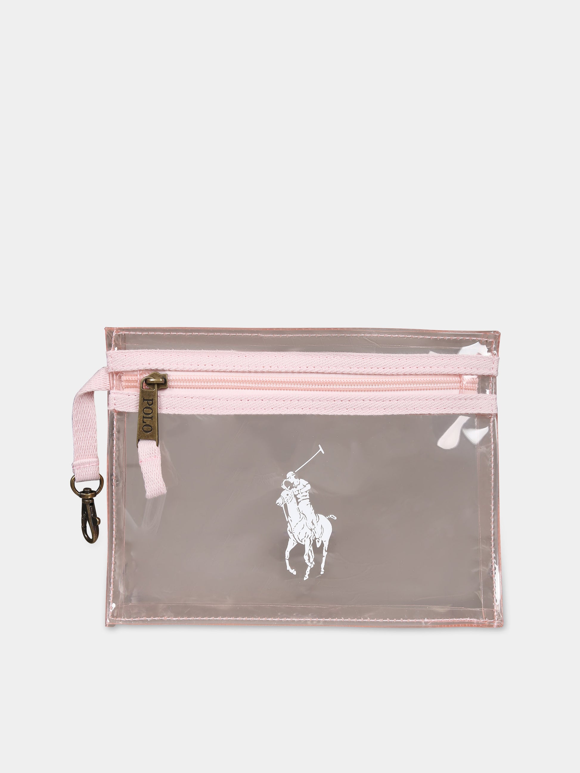 Borsa rosa per bambina con cavallino,Ralph Lauren Kids,24SMRL4AR109 ADQ
