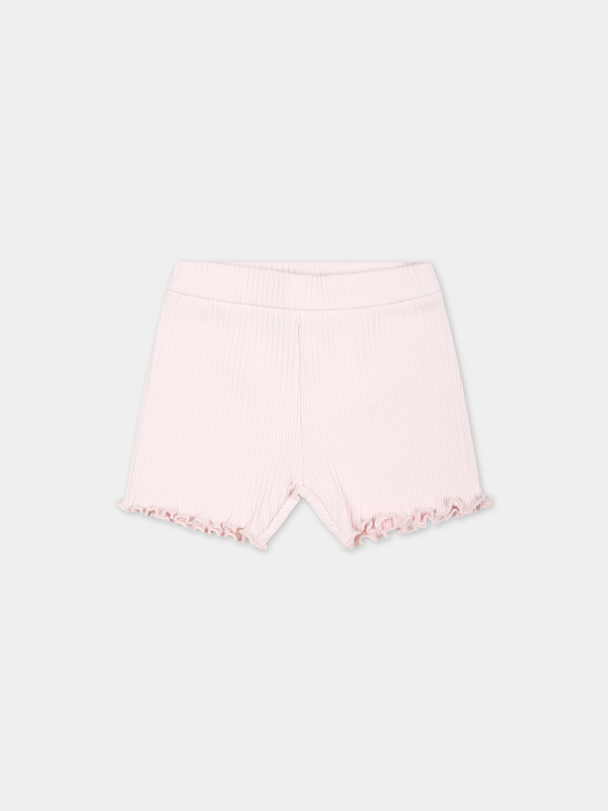 Shorts sportivo rosa per neonata con logo,Moncler Kids,951 8H00004 89ADL 503