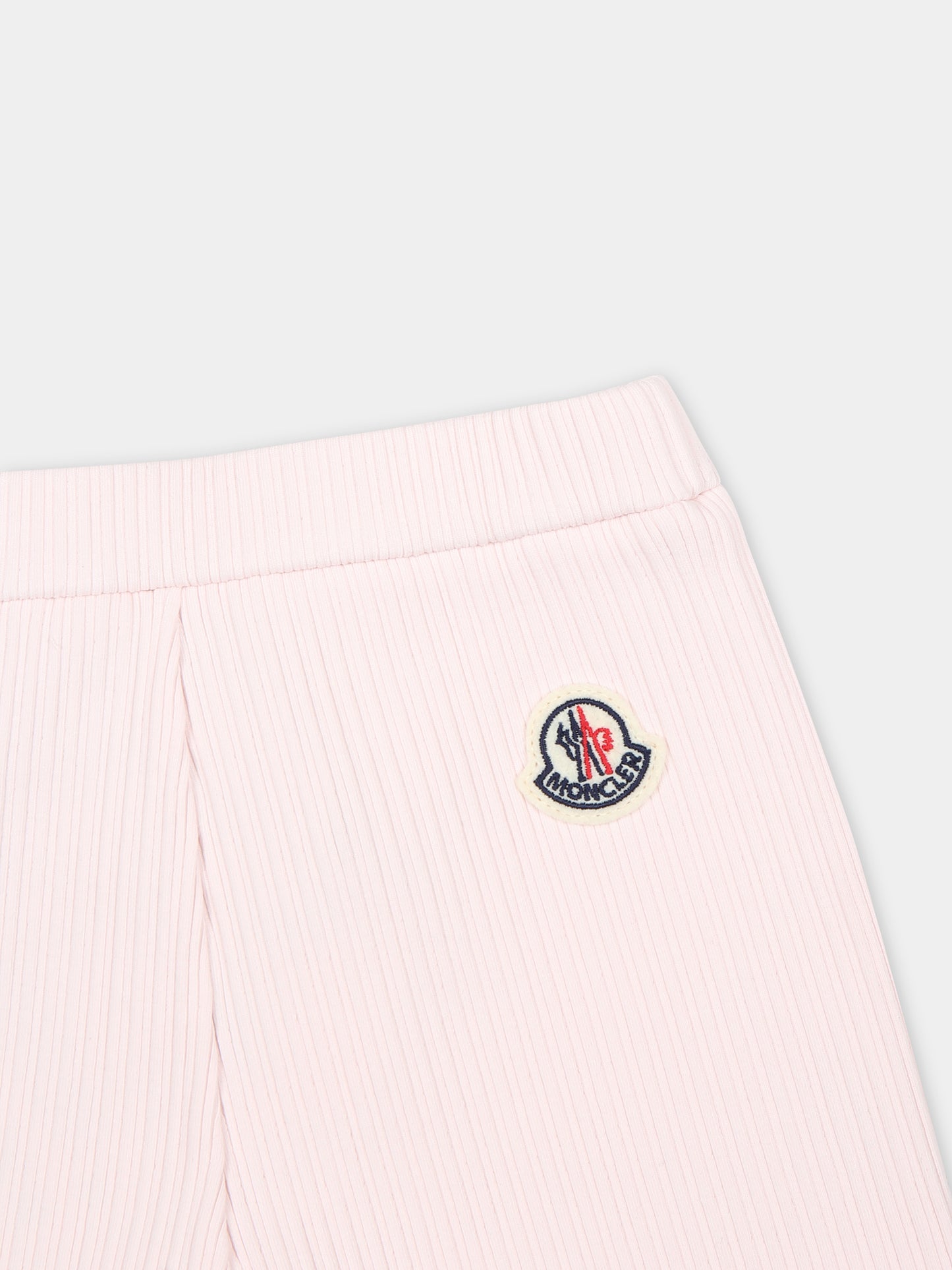 Shorts sportivo rosa per neonata con logo,Moncler Kids,951 8H00004 89ADL 503