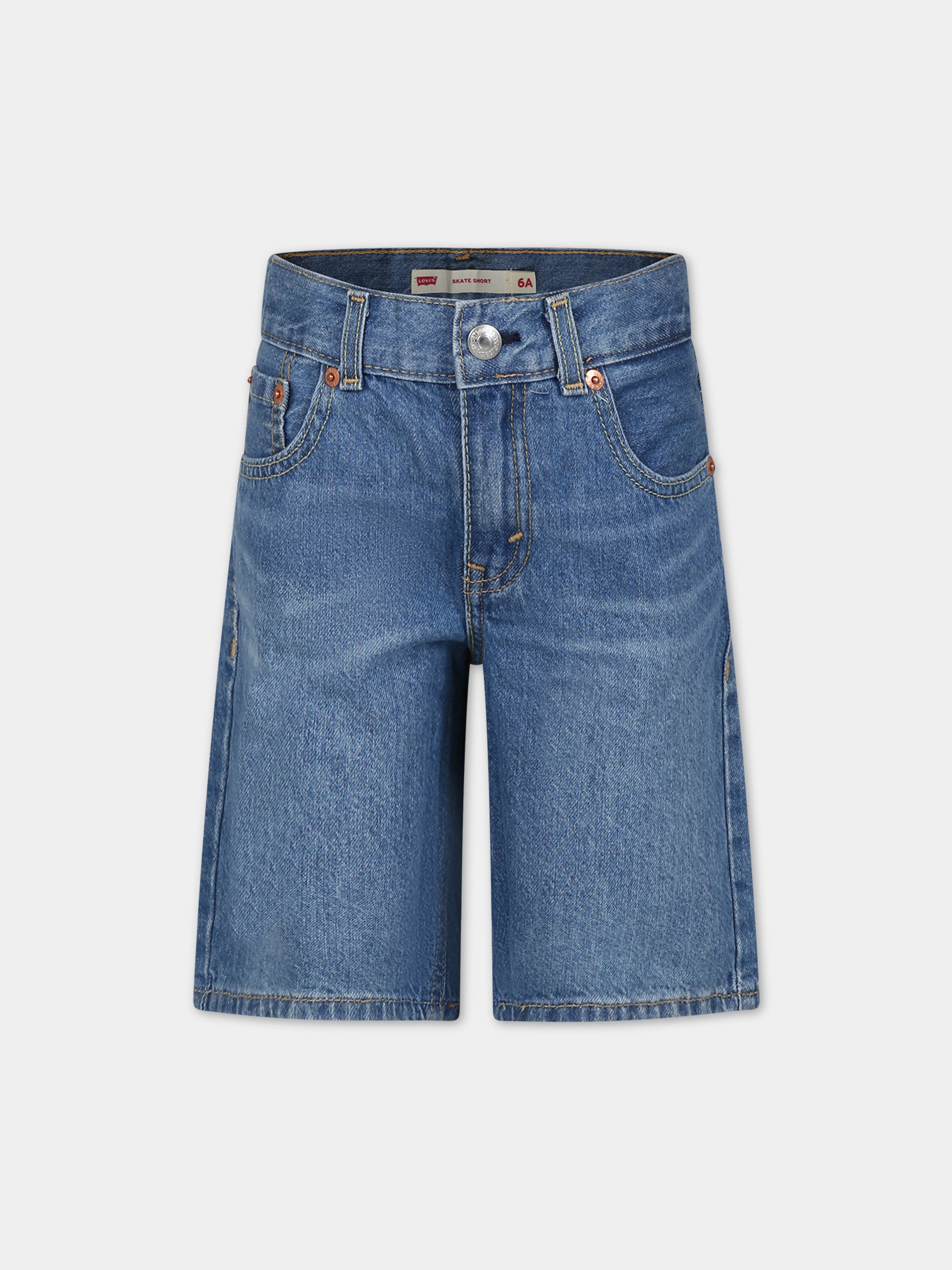 Shorts casual in denim Skate per bambino,Levi's Kids,24SMLK8EK844 MA0