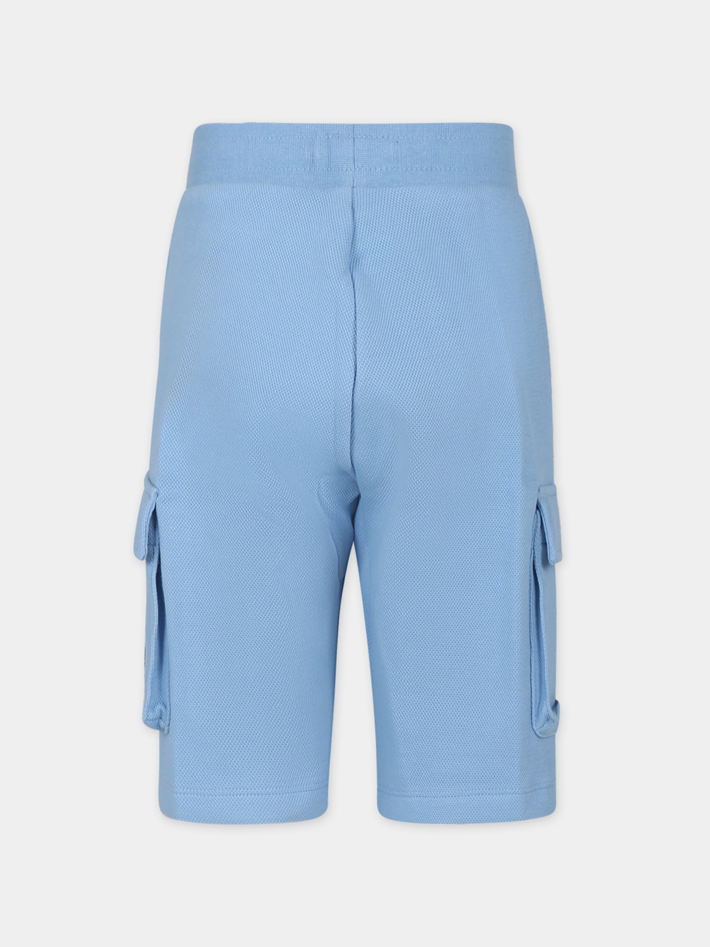 Shorts celesti per bambino con logo,Calvin Klein Kids,24SMCKIB0IB02066J CEZ