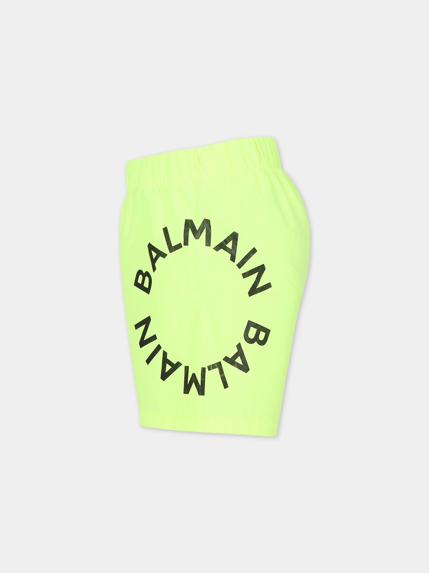 Boxer mare giallo per bambino con logo,Balmain Kids,BUCP39 Z1183 290