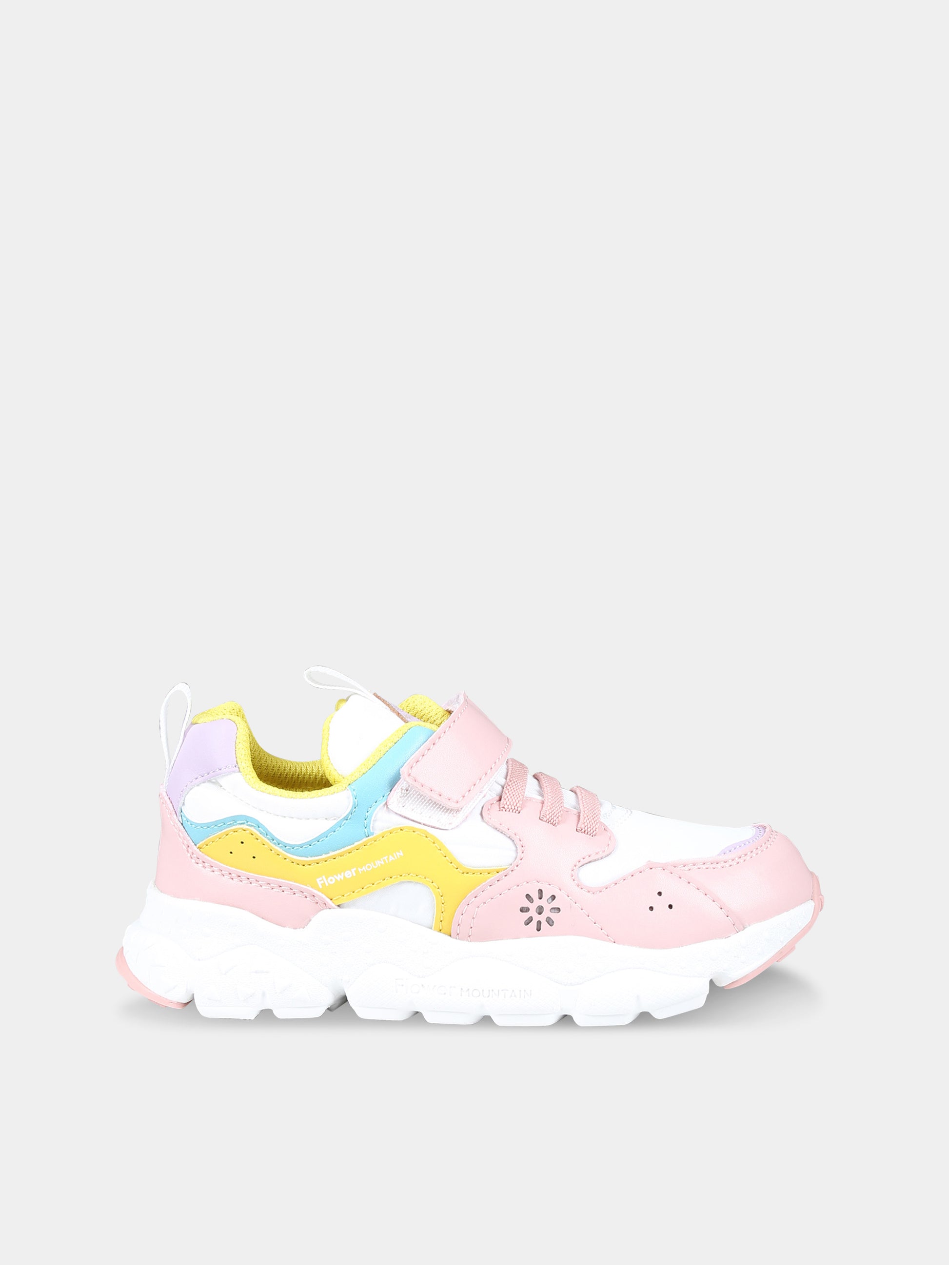 Sneakers basse Yamano rosa per bambina,Flower Mountain,1M18 001 2016907 21