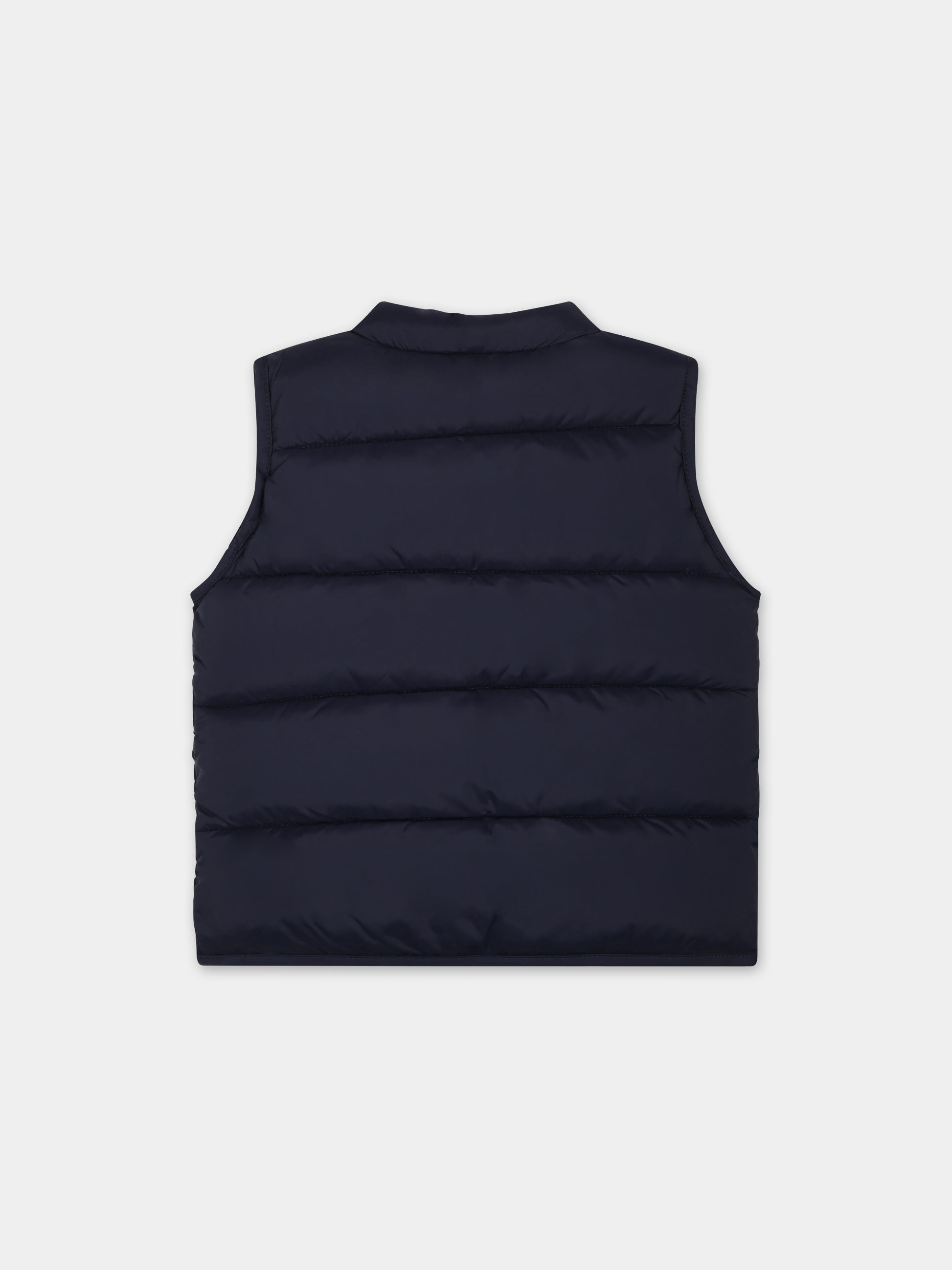 Gilet blu per neonato,Petit Bateau,A09JW 02 SMOKING