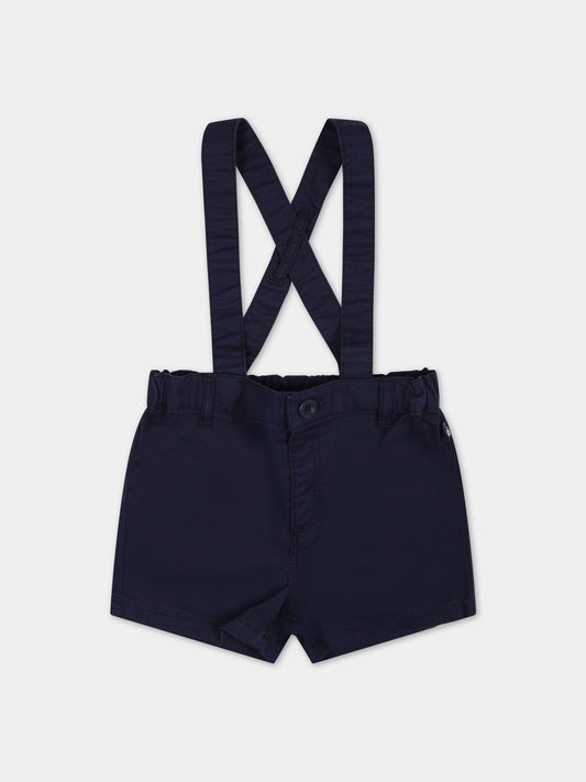 Salopette blu per neonato,Petit Bateau,A09MJ 01 MEDIEVAL