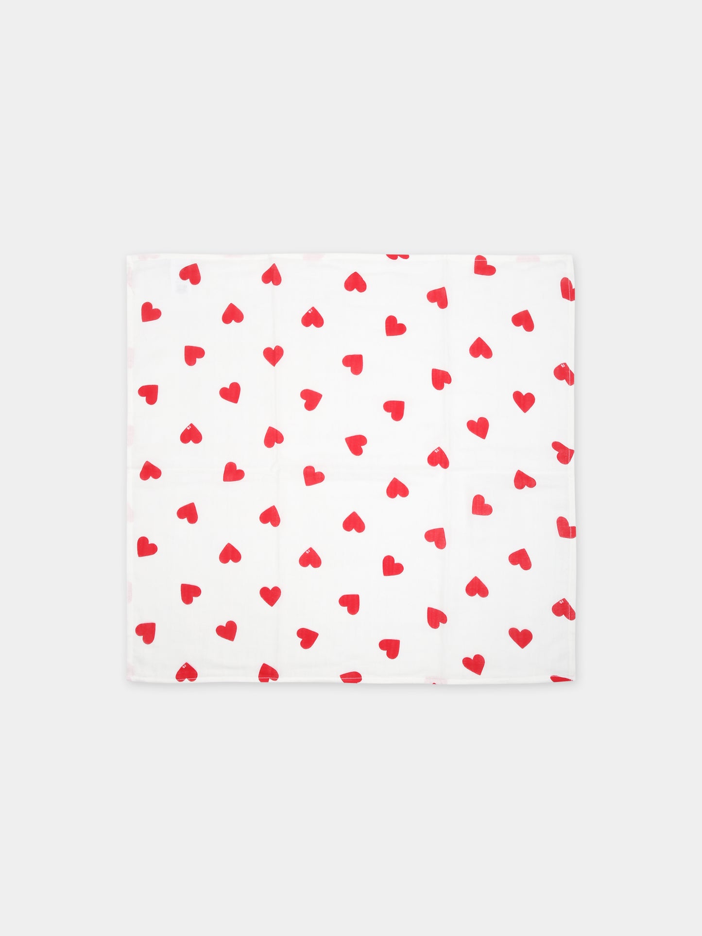 Coperta bianca per neonata con cuori,Petit Bateau,A09Z3 01 MARSHMALLOW/TERKUIT