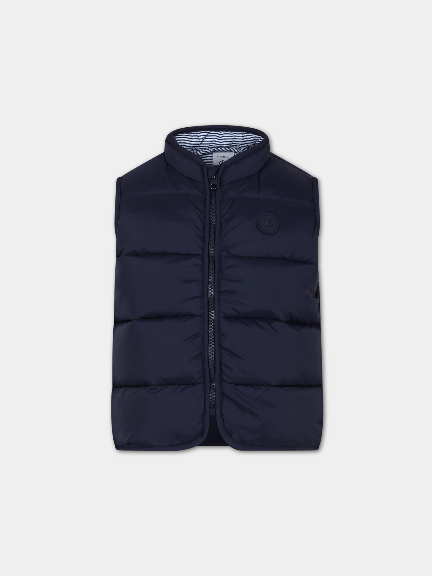 Gilet blu per bambino,Petit Bateau,A09K9 01 SMOKING