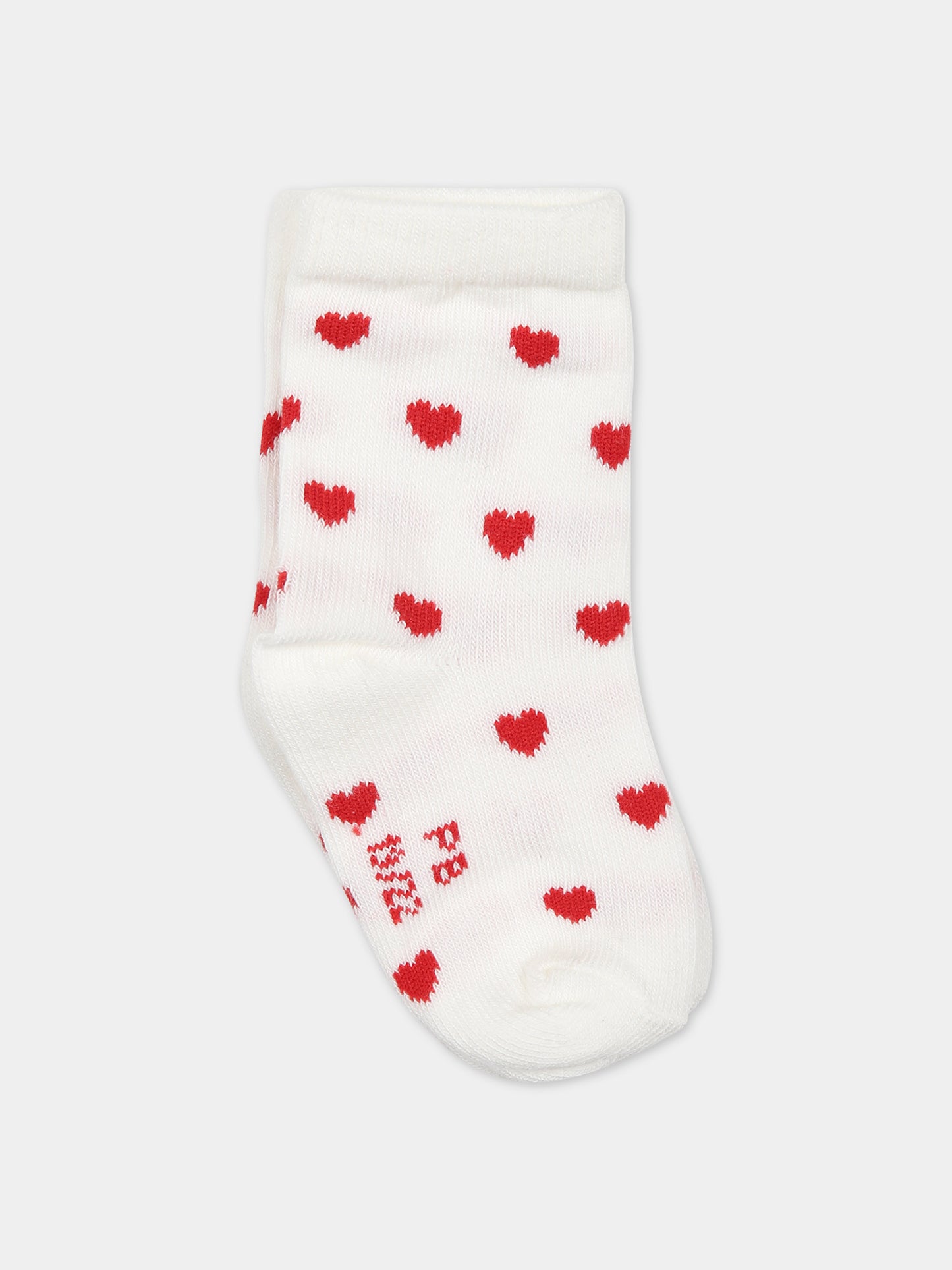 Set di calze per neonata con cuori,Petit Bateau,A0A63 01 VARIANTE 1
