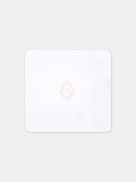 Coperta rosa per neonata con logo,Etro,GU0530 J0409 505RS