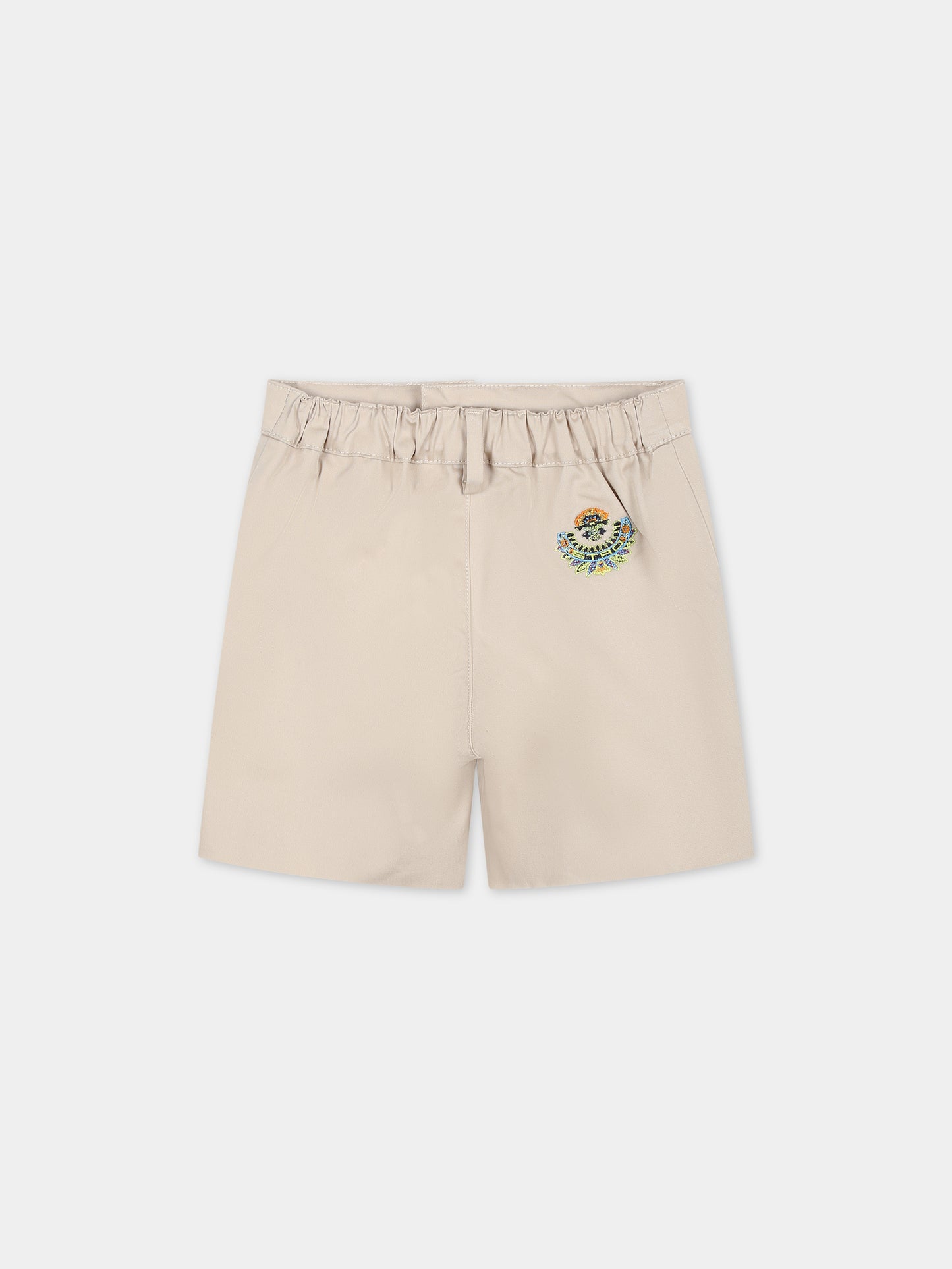 Shorts elegante beige per neonato,Etro,GU6529 G0019 108
