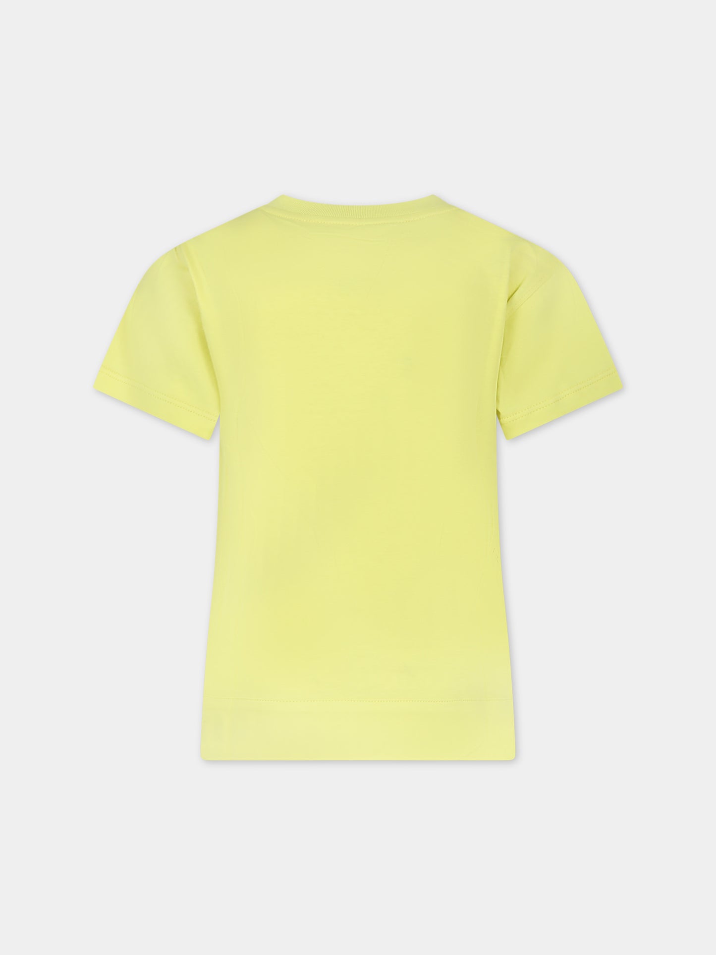 T-shirt gialla per bambina con logo,Philosophy,PFTS013 0 JF003 1064