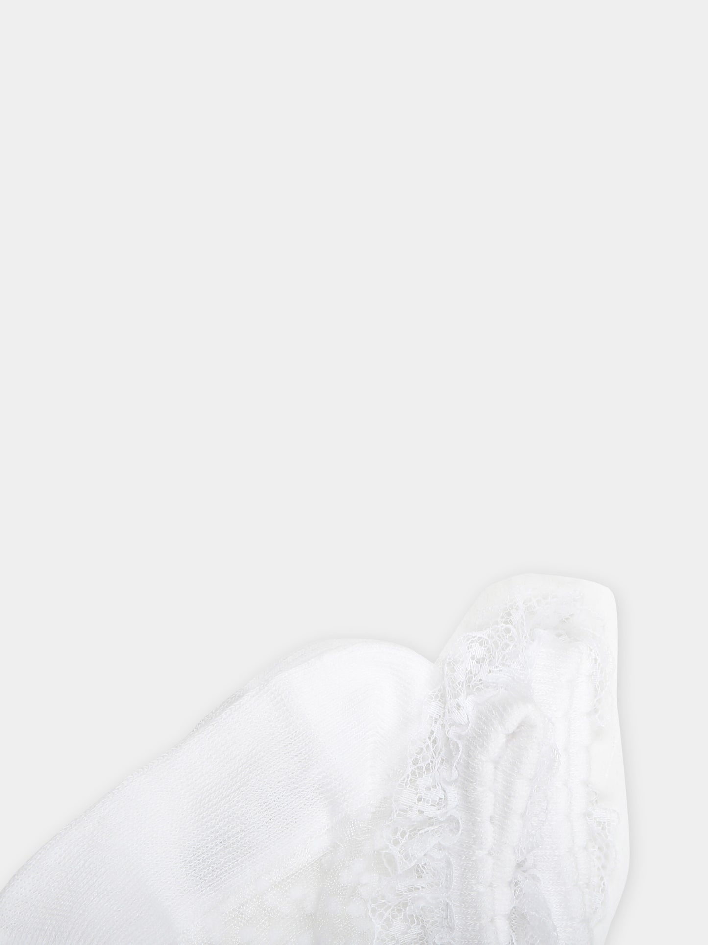 Calzini bianchi per neonata con ricami,Mayoral,10654 067