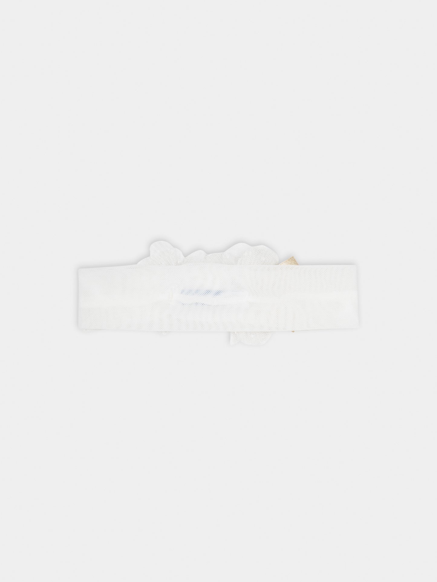 Fascia per capelli avorio per neonata,Mayoral,10677 071