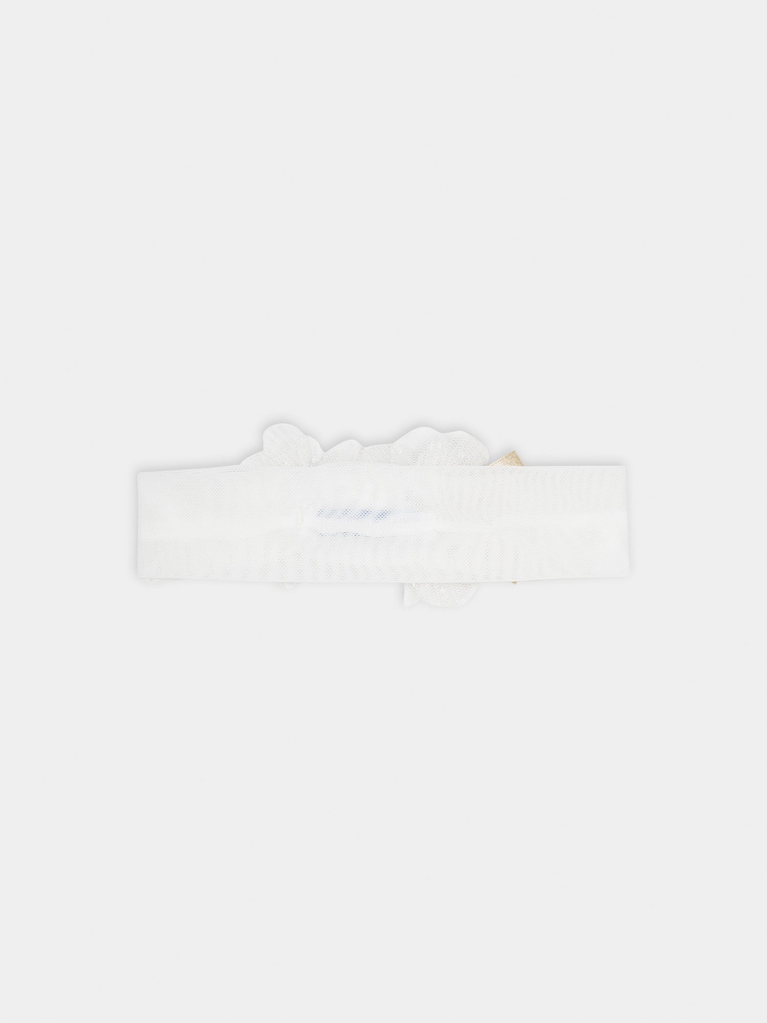 Fascia per capelli avorio per neonata,Mayoral,10677 071