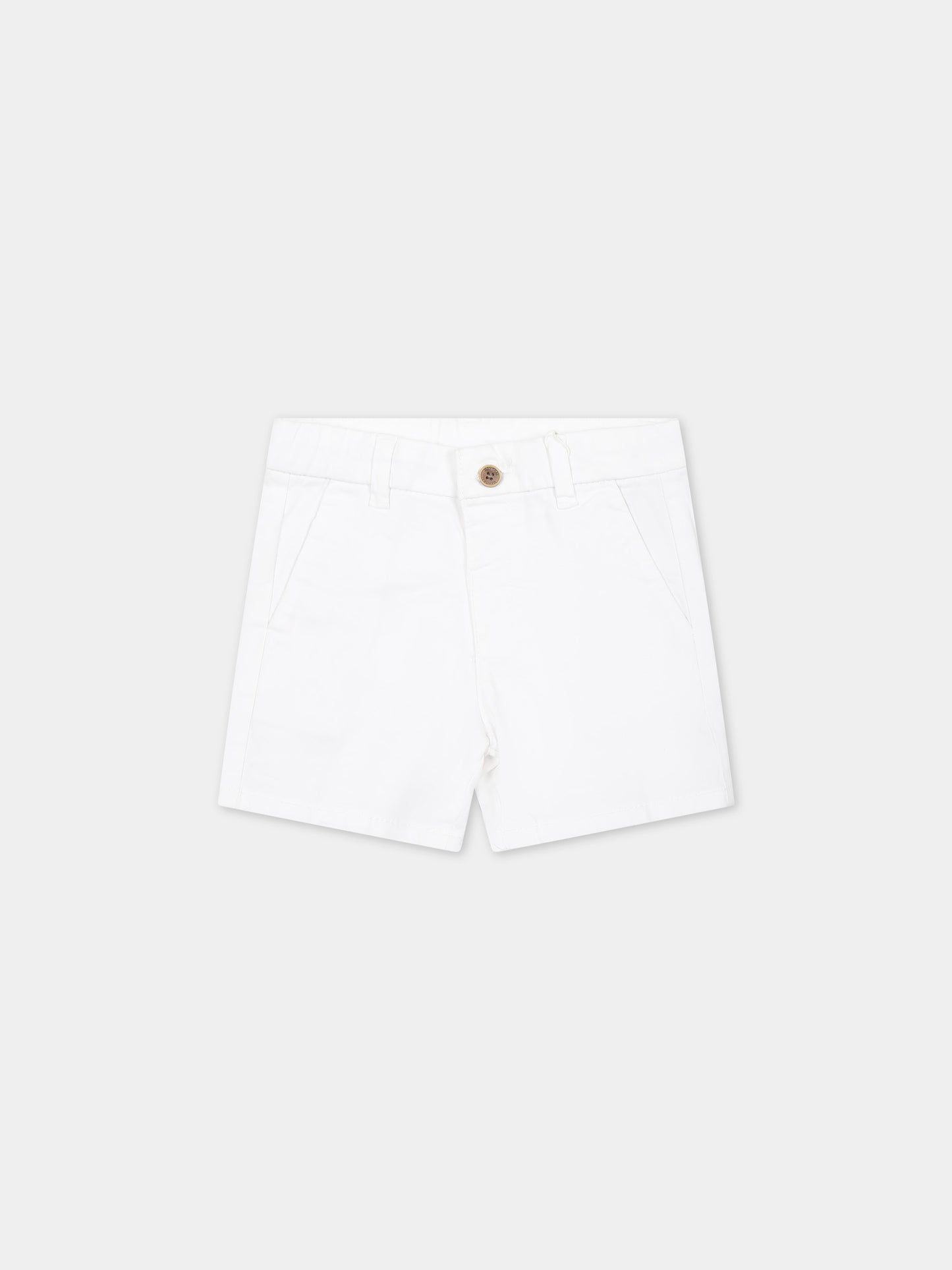 Shorts bianco per neonato,Mayoral,207 036
