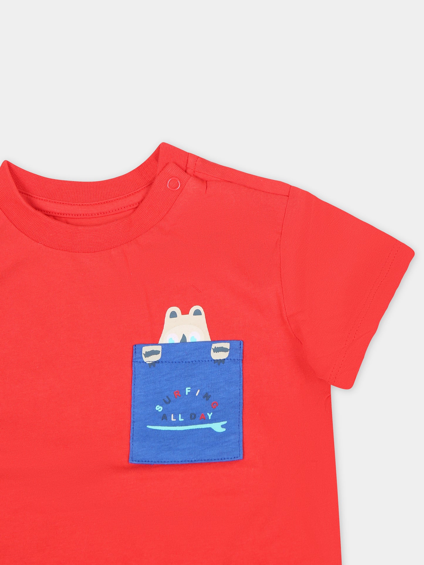 Completo mare blu per neonato con stampa mostri,Mayoral,1650 011