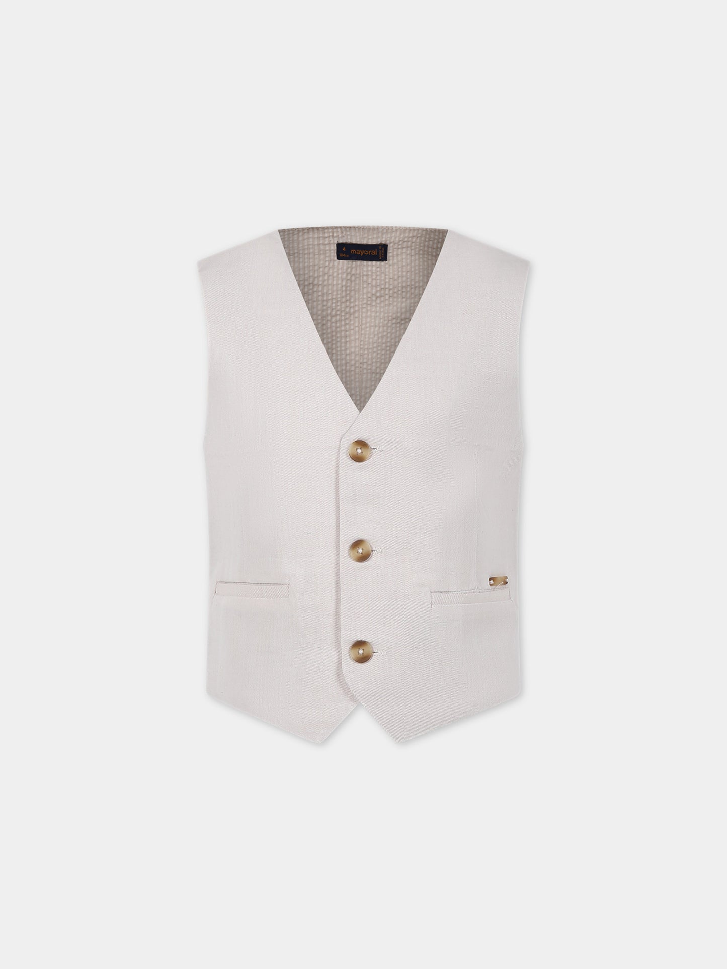 Panciotto beige per bambino,Mayoral,3359 050