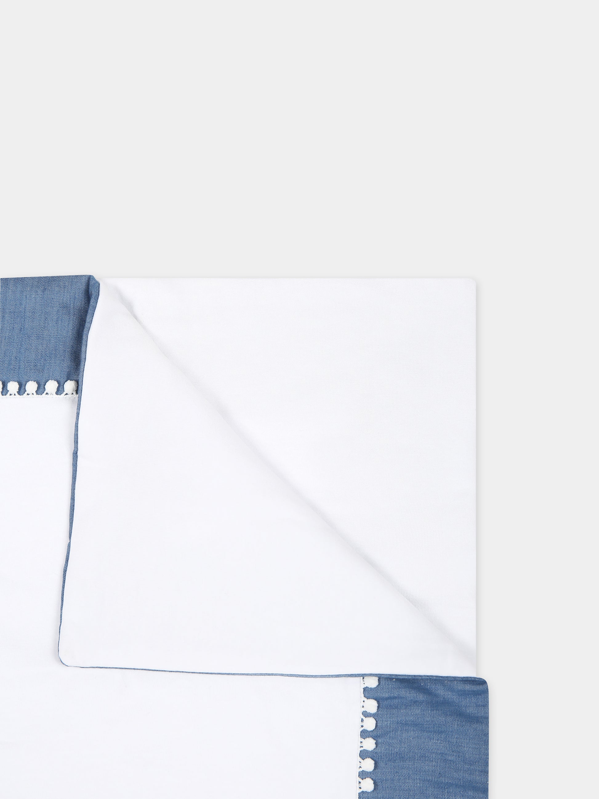 Coperta bianca per neonata con stampa ciliegie,Falcotto,001 6002218 01 1H09