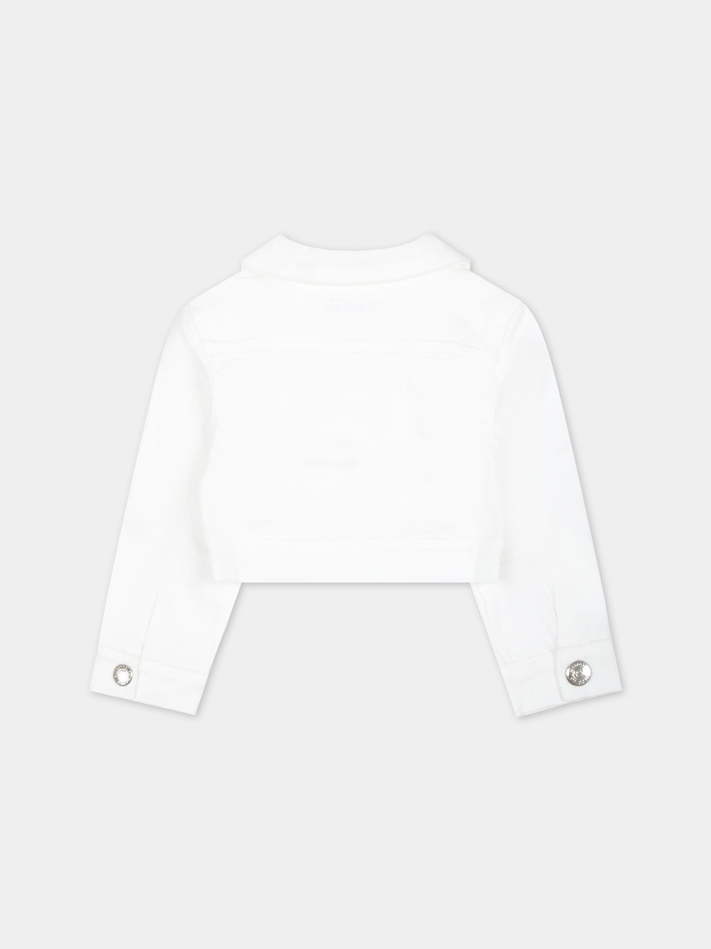 Giubbotto bianco per neonati con logo,Falcotto,001 6002181 01 0N01