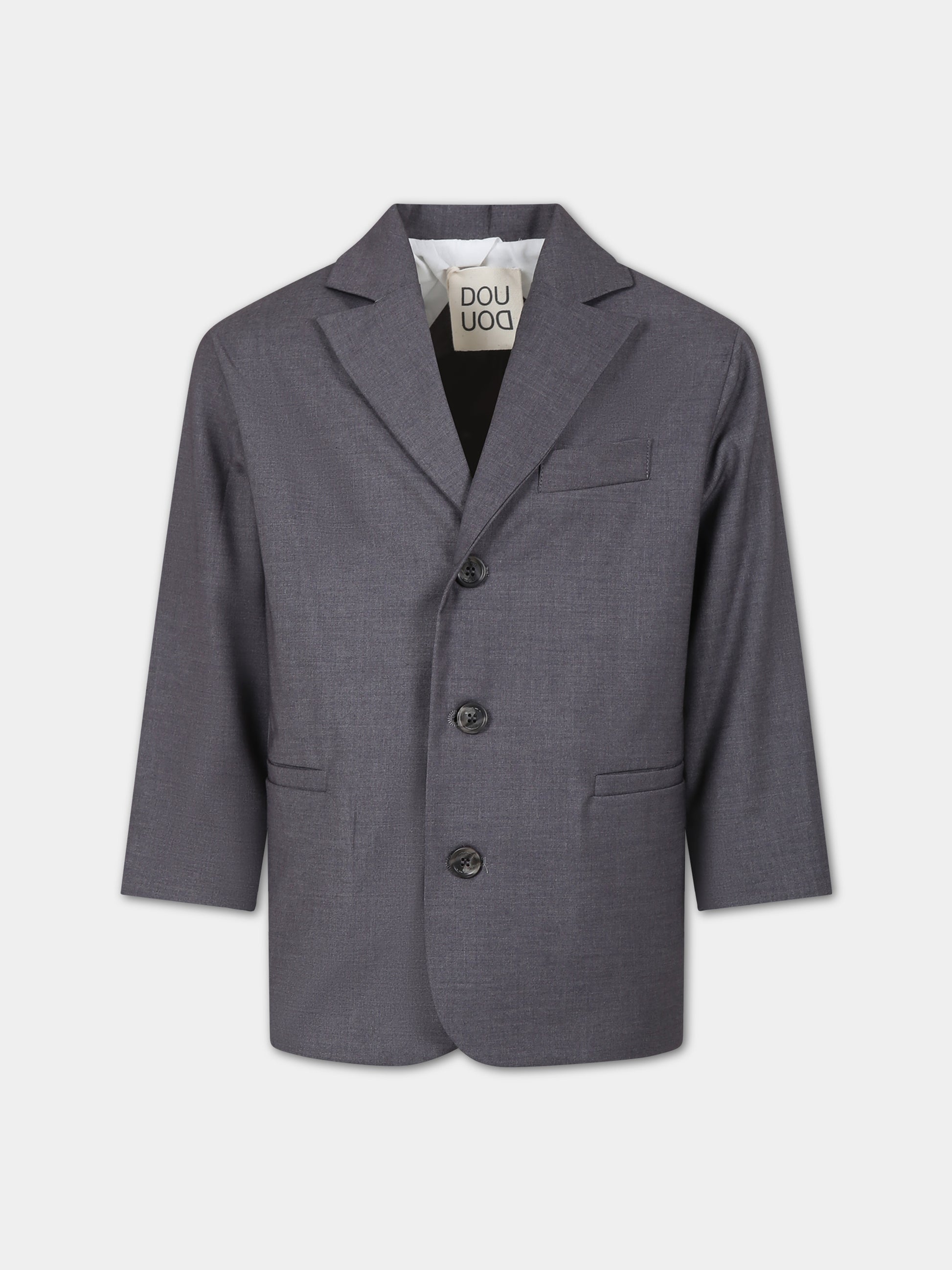 Giacca grigia per bambina,Douuod Kids,DU2P34 I0194 811