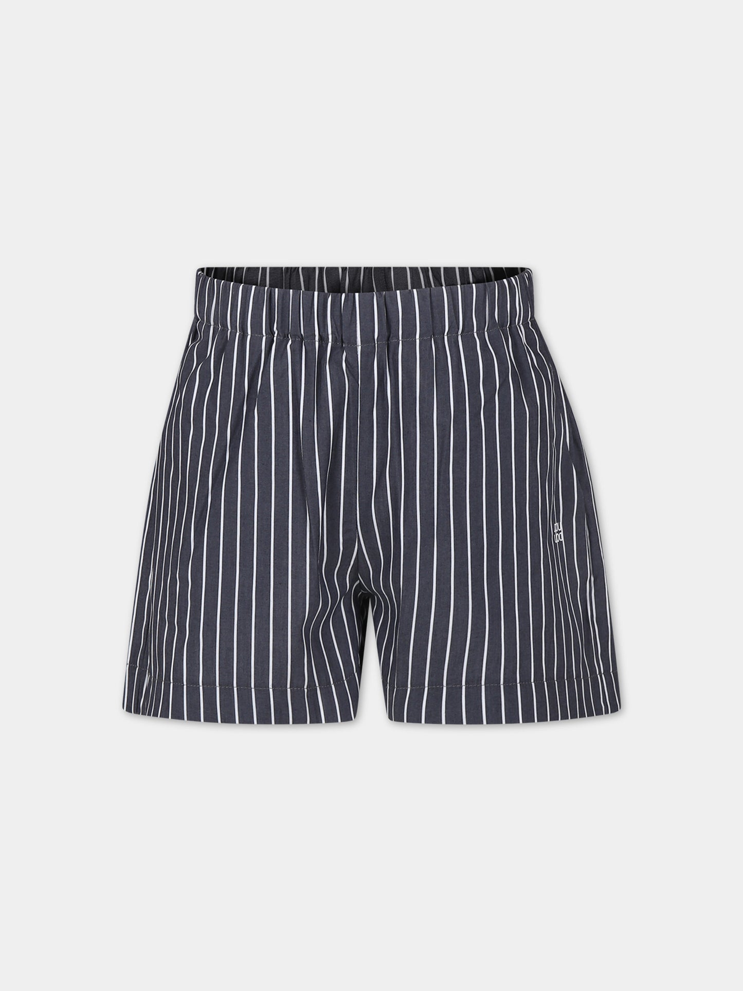 Shorts neri per bambino con logo,Douuod Kids,DU6A19 P0367 930BC