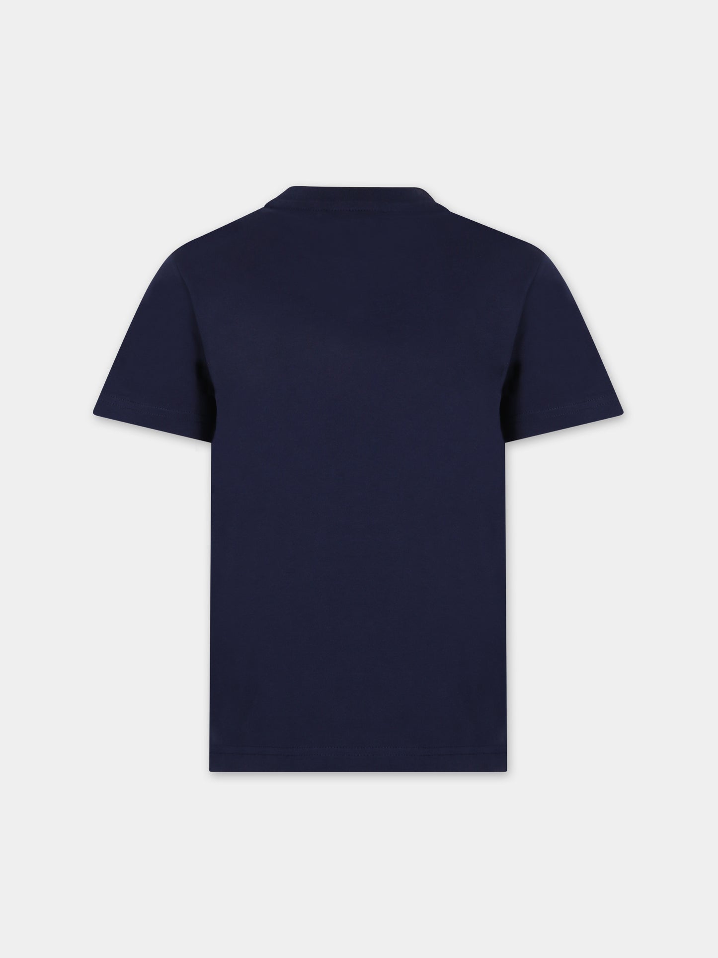 T-shirt blu per bambino con logo,Dsquared2,DQ0523-D00MQ DQ875