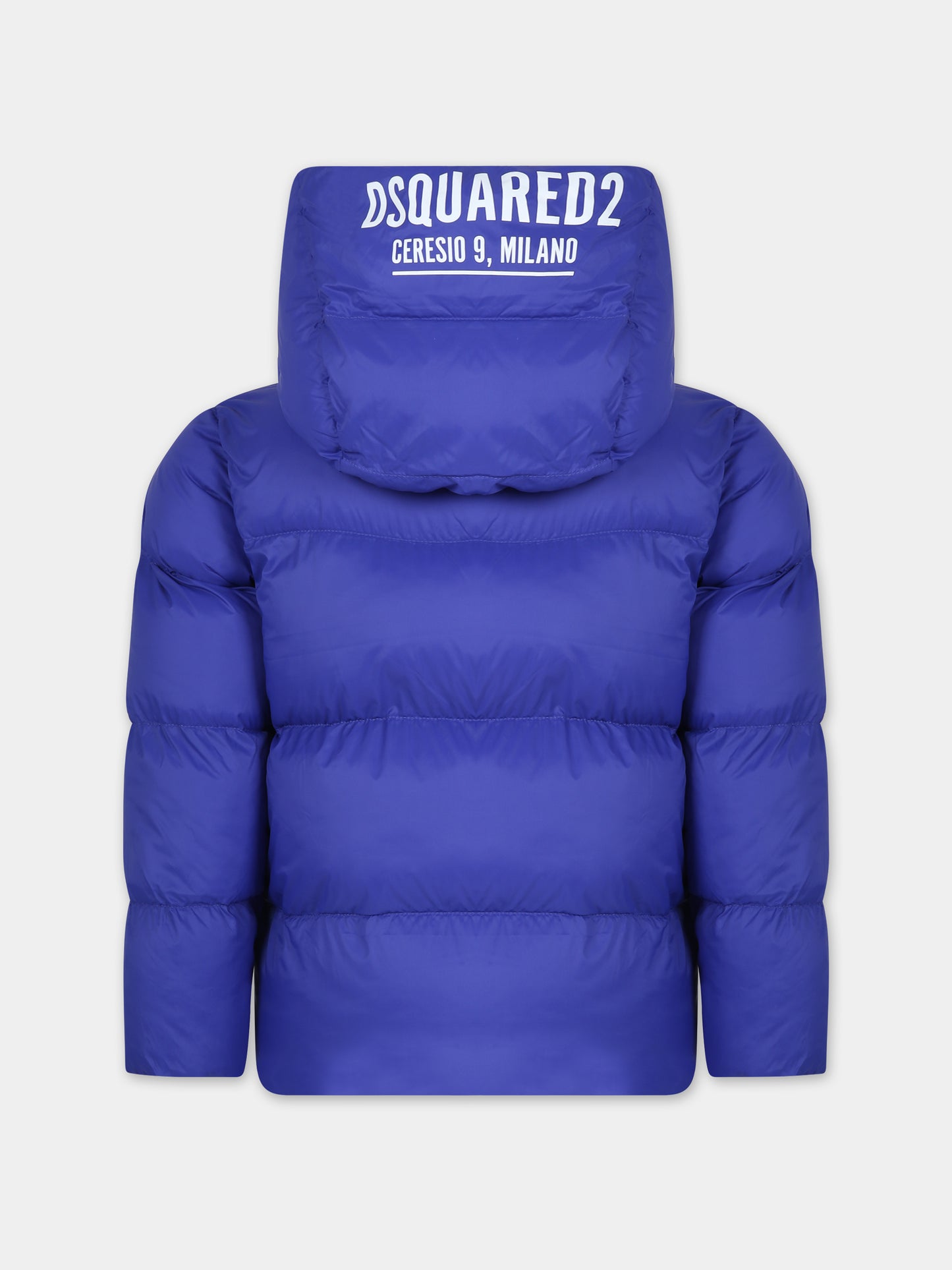Piumino blu per bambino con logo,Dsquared2,DQ1474 D009D DQ870