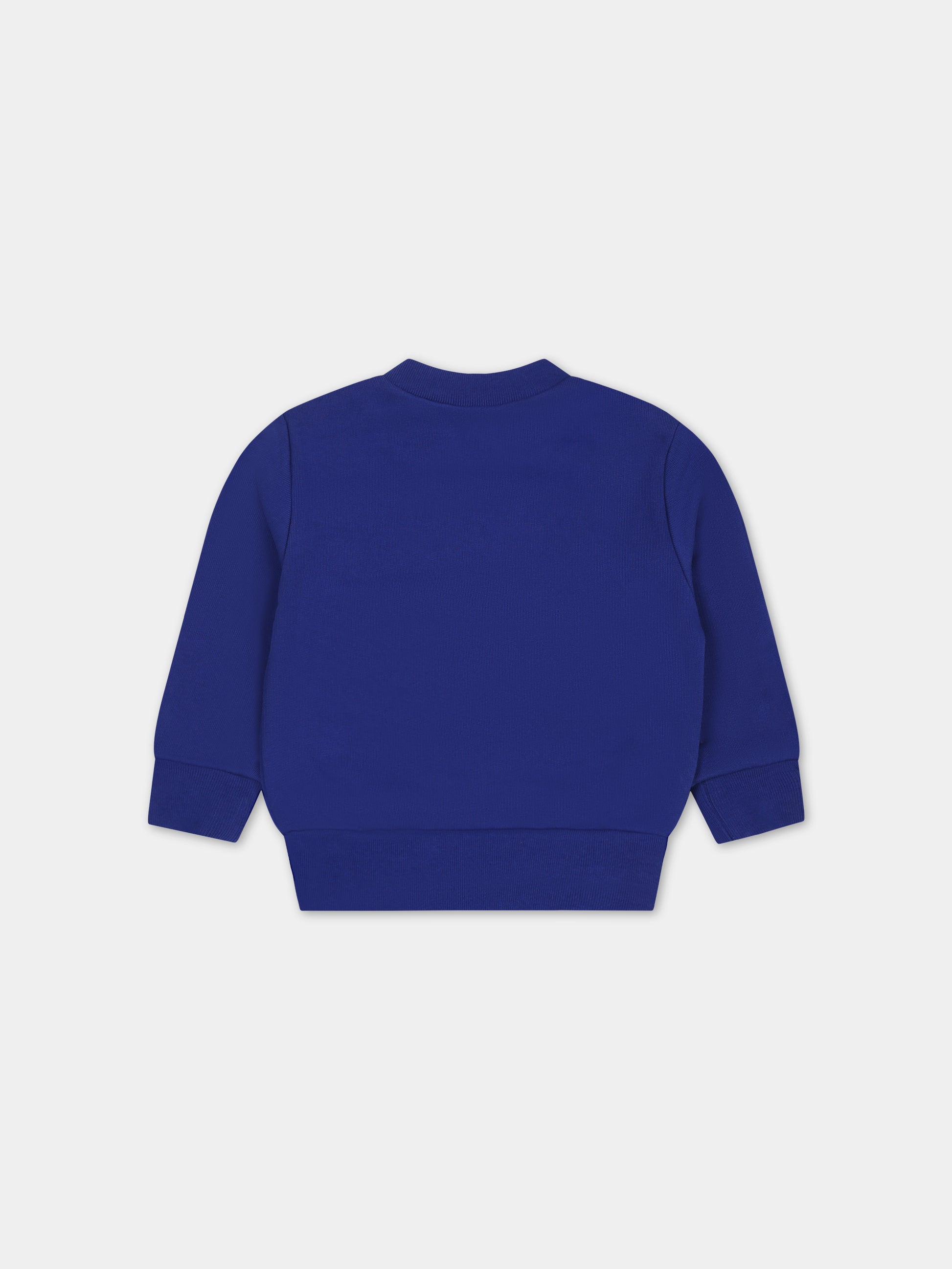 Felpa blu per neonati con logo,Dsquared2,DQ0843 D002Y DQ870