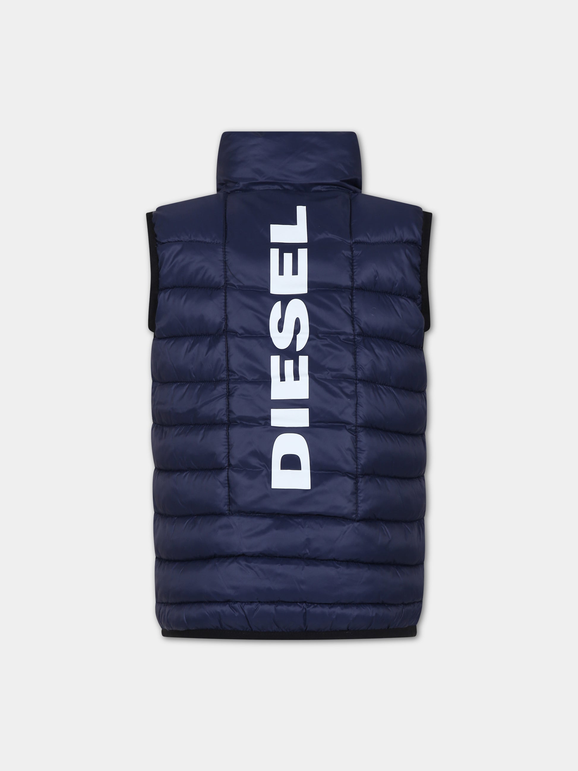 Gilet nero per bambini,Diesel,J01087 KXBDY K8AT