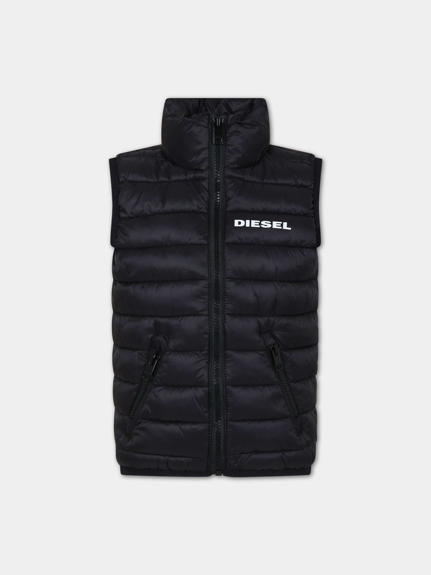 Piumino nero per bambini,Diesel,J01087 KXBDY K900