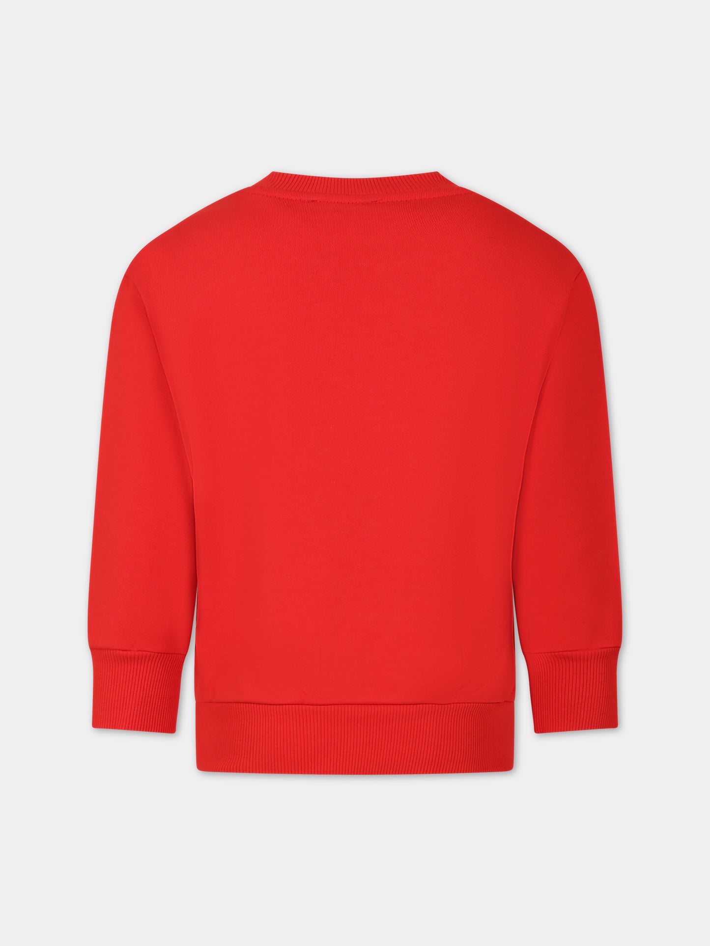 Felpa rossa per bambino con logo,Diesel,J01117 0IAJH K438