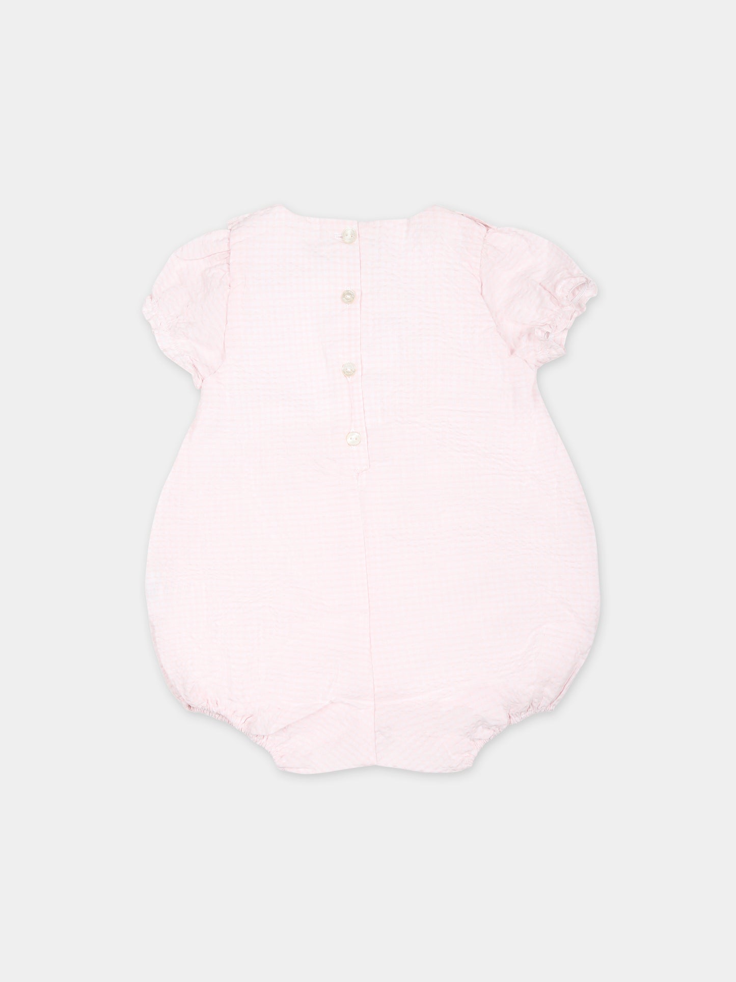 Pagliaccetto rosa per neonata con tessuto Liberty,Tartine Et Chocolat,TY33130 31
