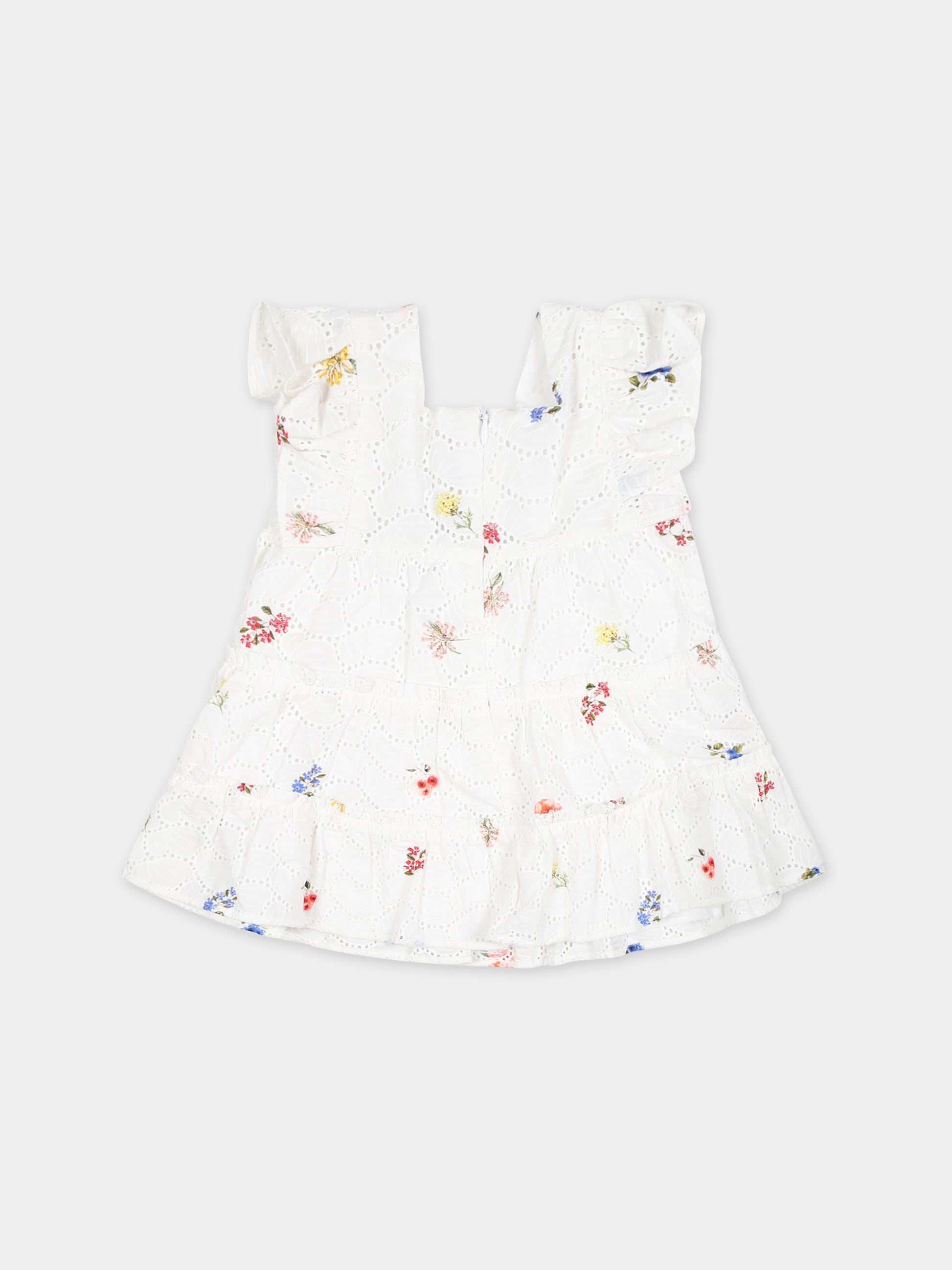 Vestito casual bianco per neonata,Tartine Et Chocolat,TY30061 01