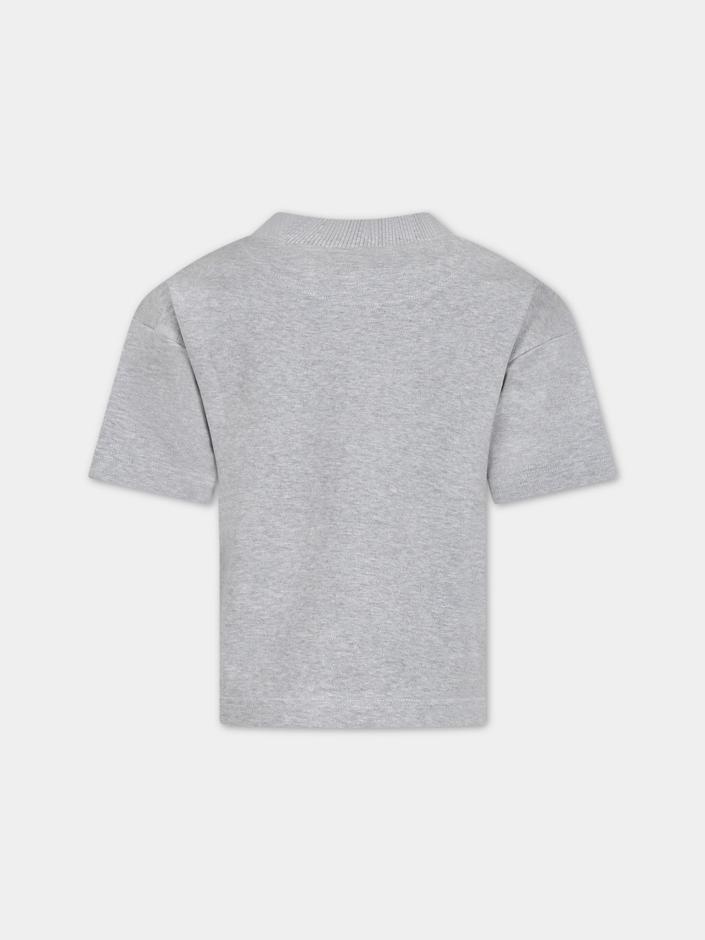 T-shirt grigia per bambini con stampa,Romy June,0001 01 2002 201 F23