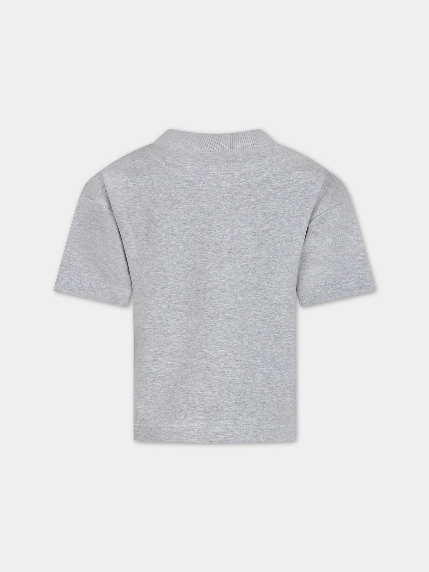 T-shirt grigia per bambini con stampa,Romy June,0001 01 2002 201 F23